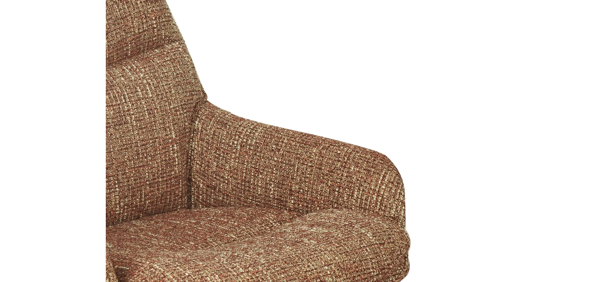 Armlehnstuhl, Stoff bordeaux - Mattea