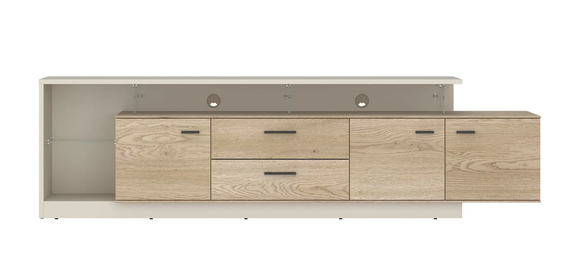 Lowboard, Eiche, Cashmere - Waleah