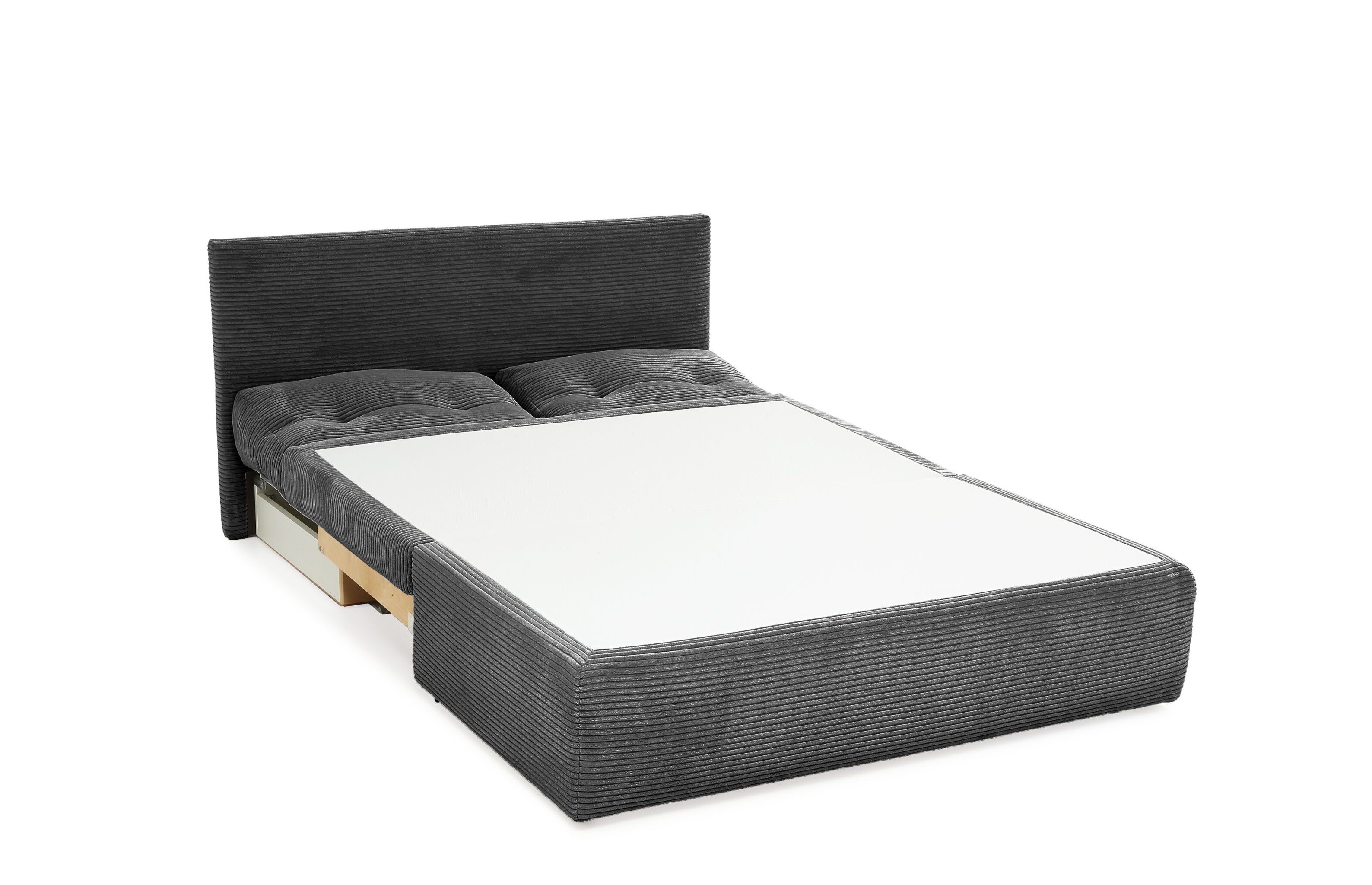 Funktionssofa, Cord grau, Schaumpolster - MyStyle 2195