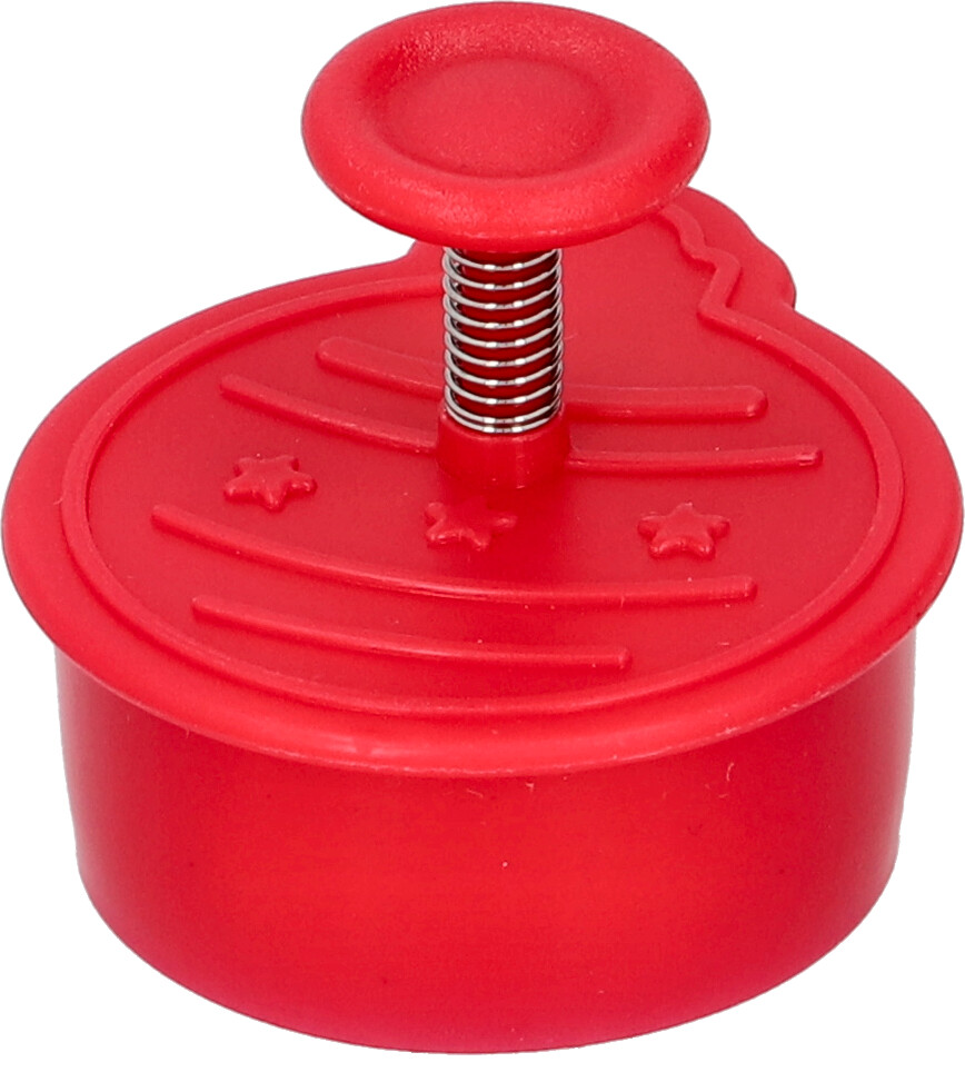 Kunststoff-Ausstechform Christbaumkugel - Dear Santa, mit Auswerfer