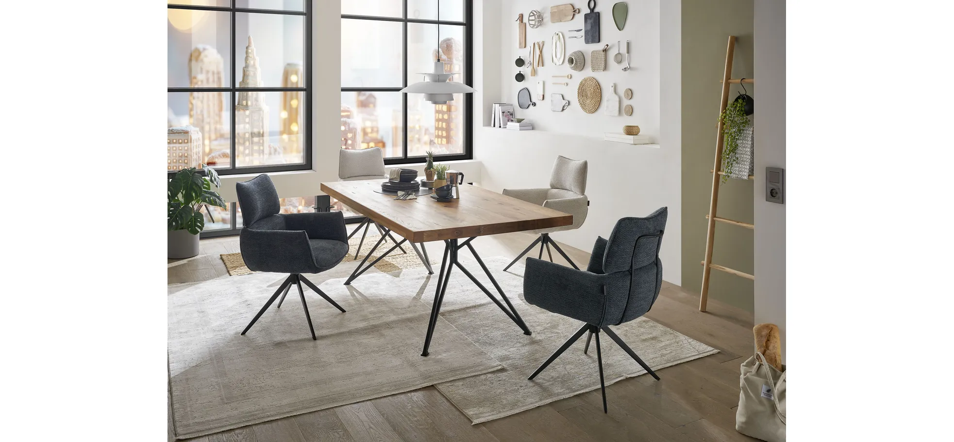 Armlehnstuhl, drehbar 360° autoreturn - Margit