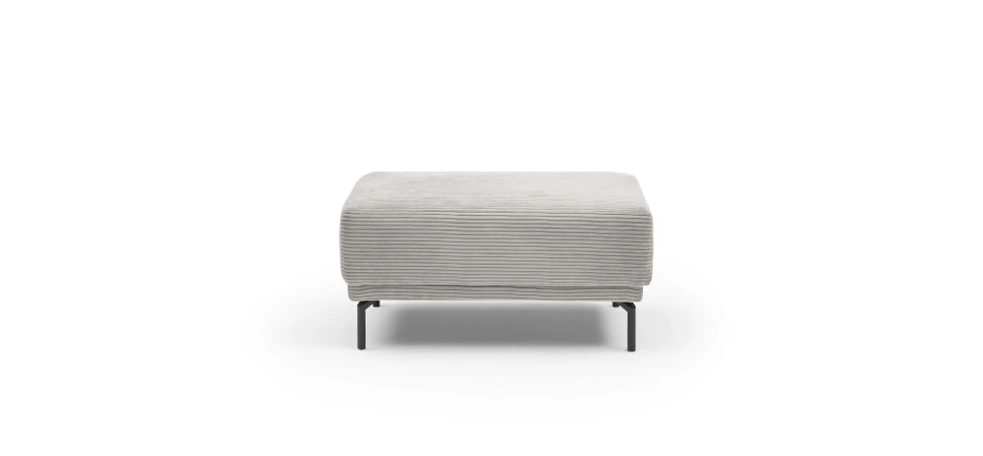 Hocker - Stoff, Hellgrau