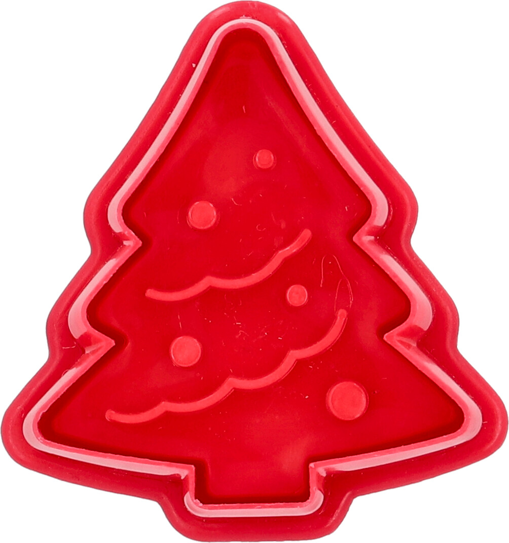 Kunststoff-Ausstechform Tannenbaum - Dear Santa, mit Auswerfer