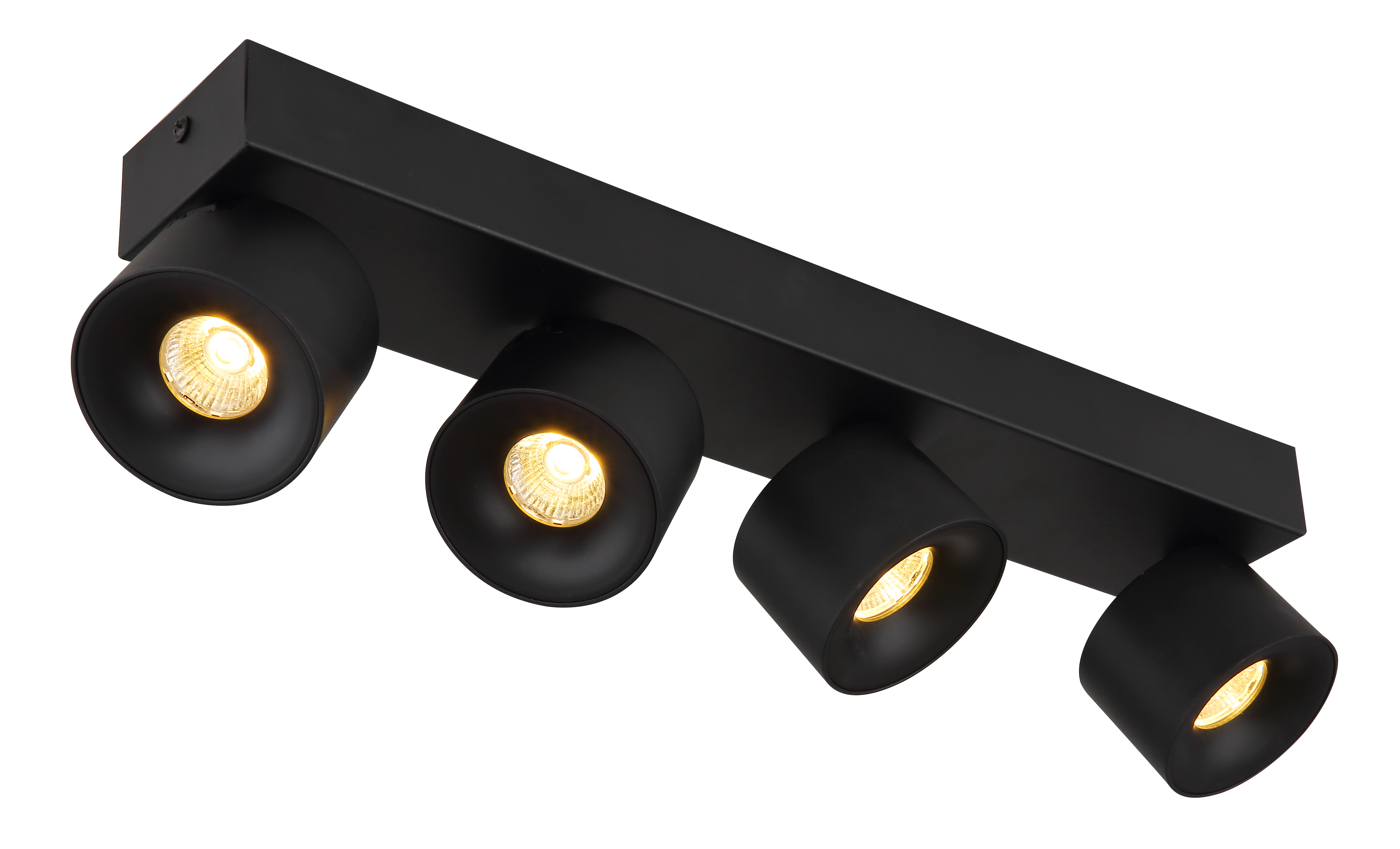 LED Strahler RAE - Metall schwarz matt, 4x LED