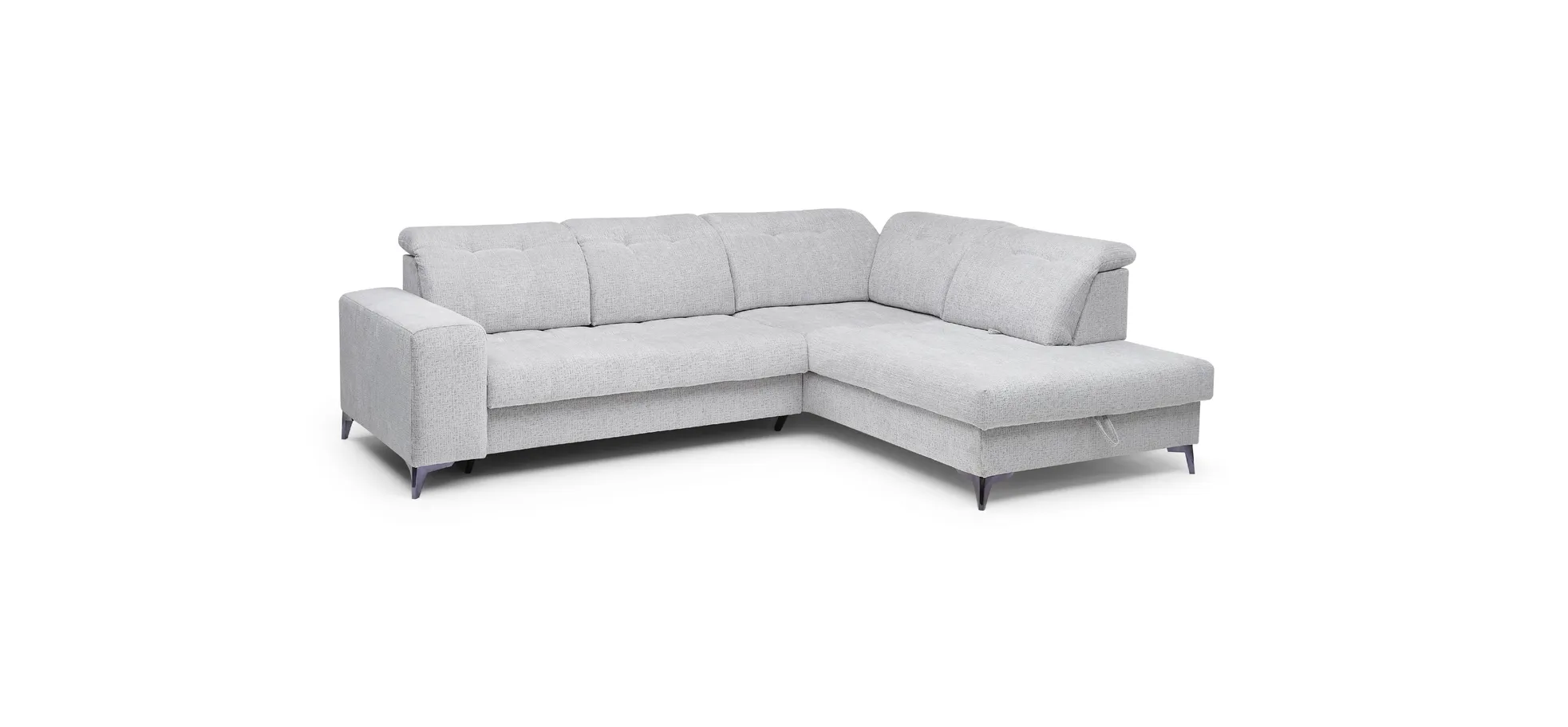 Ecksofa, light grey - Elty