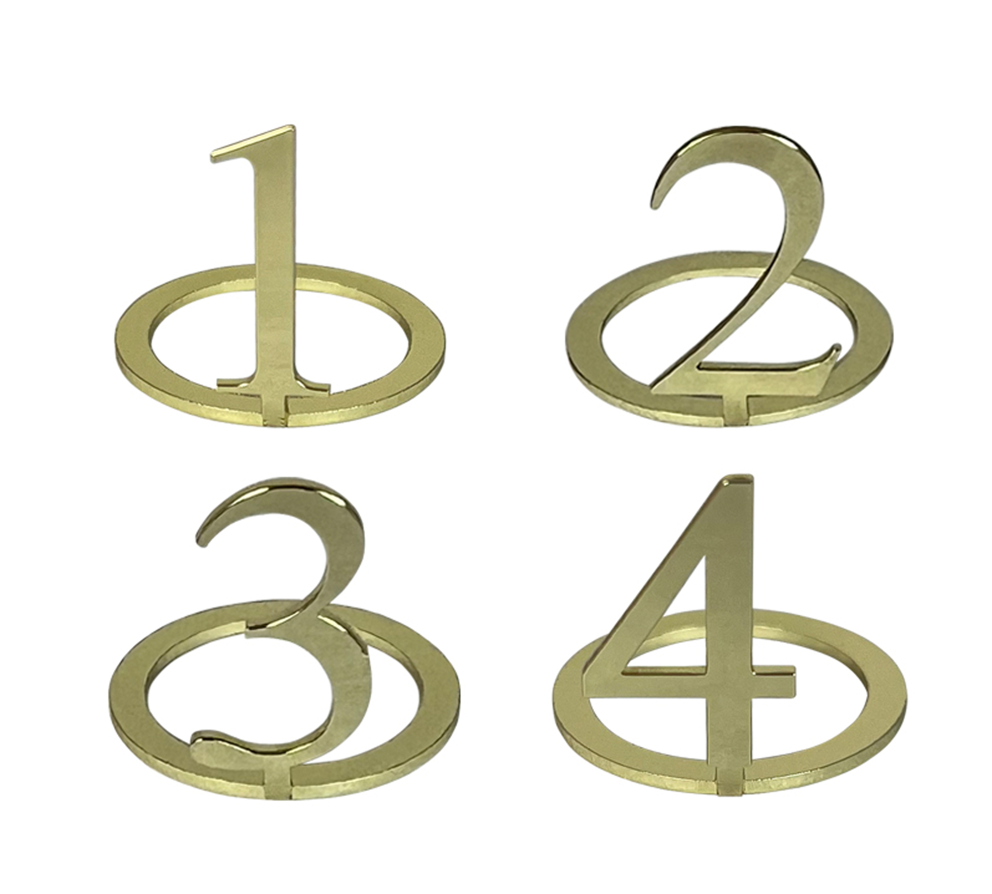 Kerzenring Cino - 4er gold 2,8cm Hoch