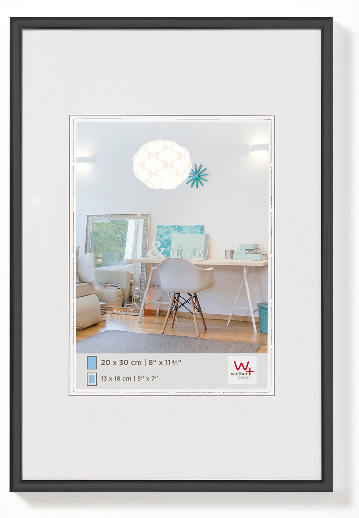 Bilderrahmen, New Lifestyle, Kunststoffprofil - 50X70 SCHWARZ