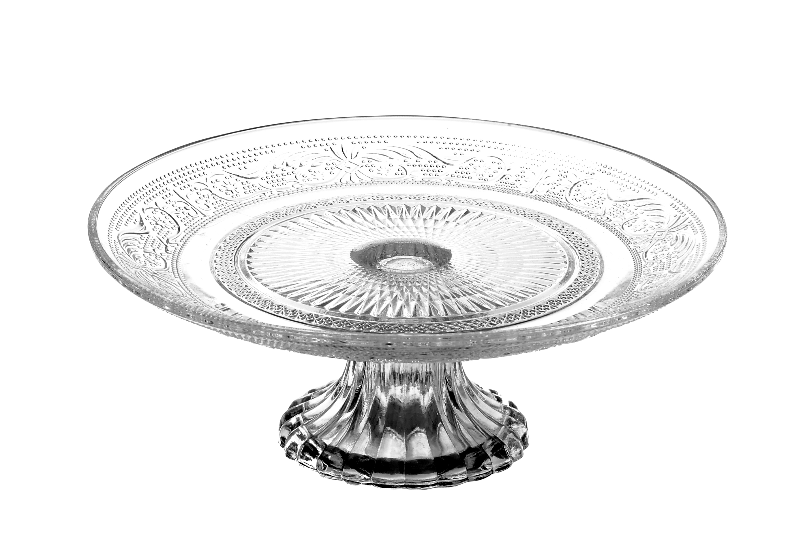 Teller auf Fuß - klarglas, 20,5x7,5cm