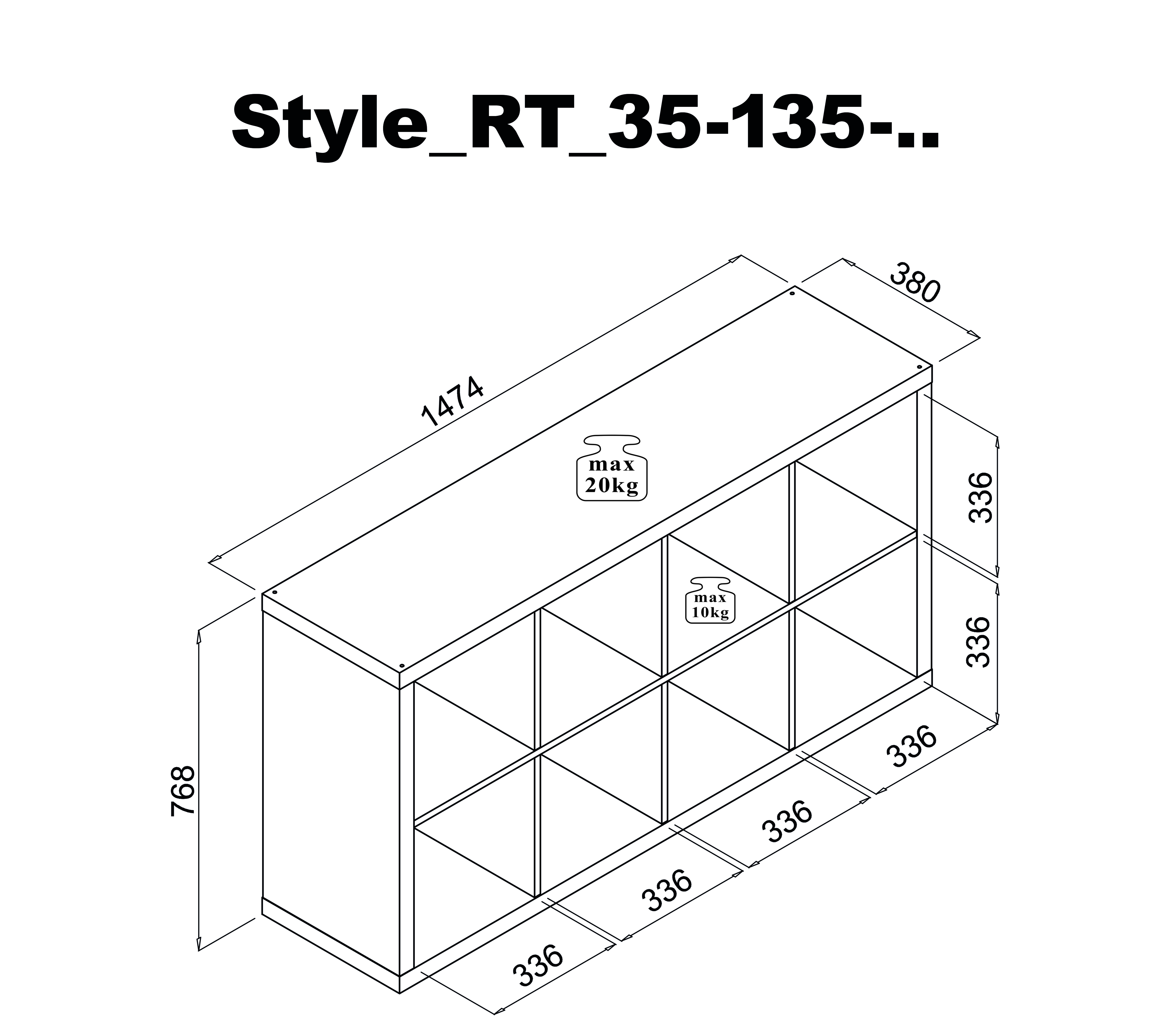 Raumteiler, weiß - MyStyle 1026