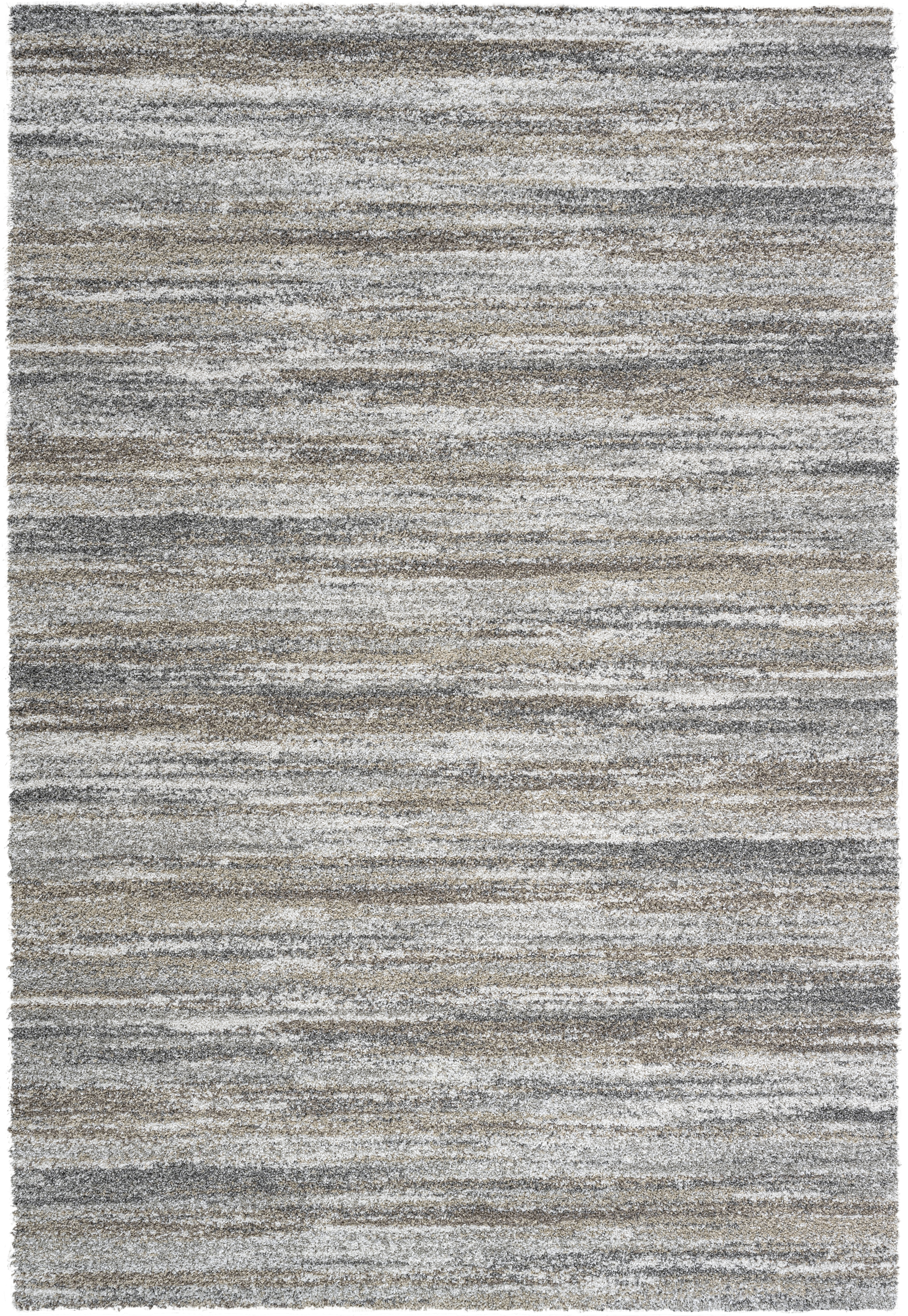 Webteppich, weiß-braun-grau, 133x195 cm - Rehari
