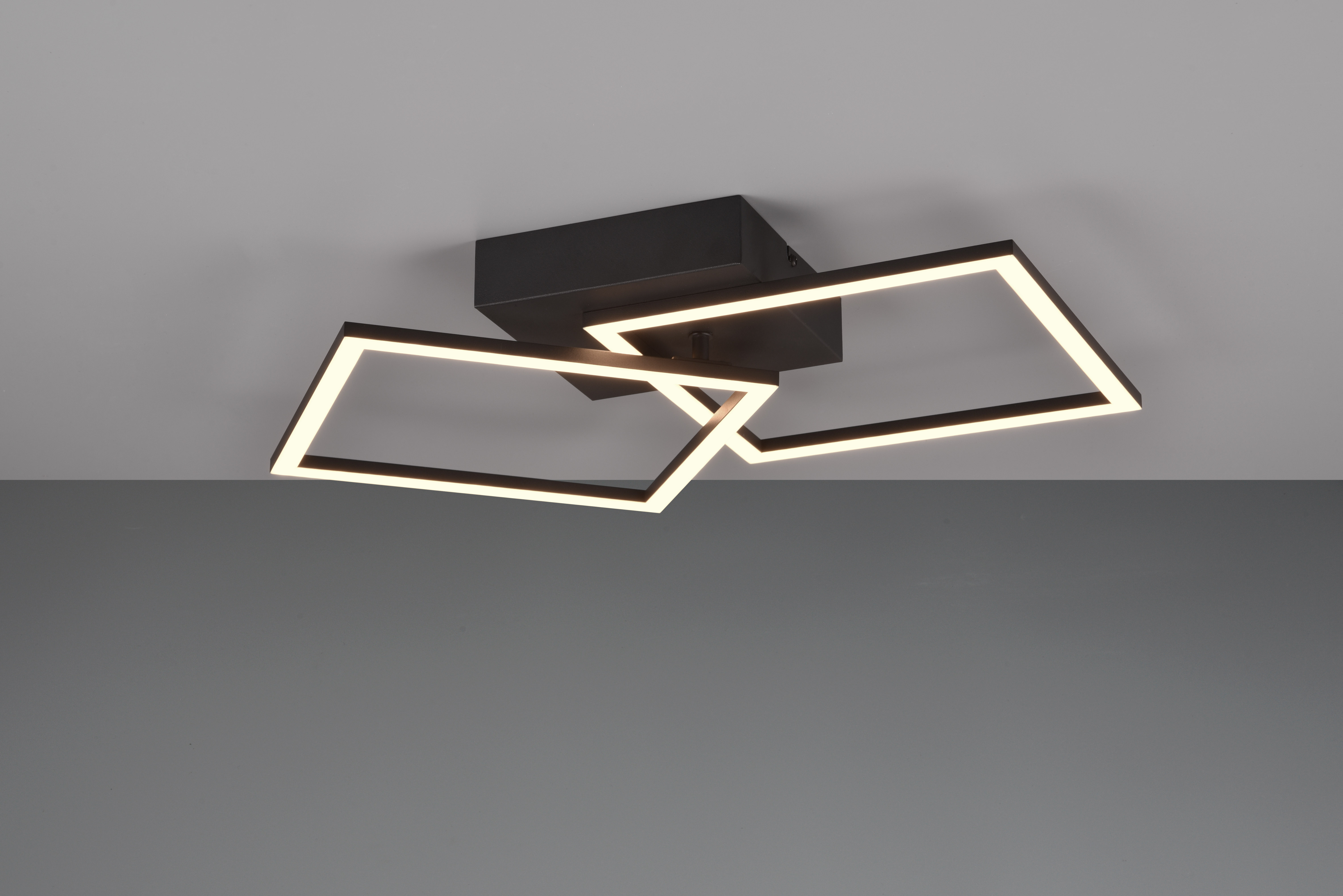 Deckenleuchte Trail - 1flg., Metall/schwarz matt, ca.44,6 x7 x39,6cm