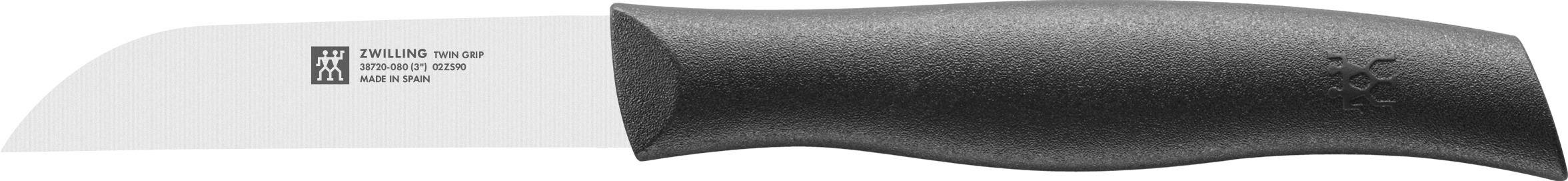 Gemüsemesser Twin Grip, 8 cm, Schwarz - Twin Grip