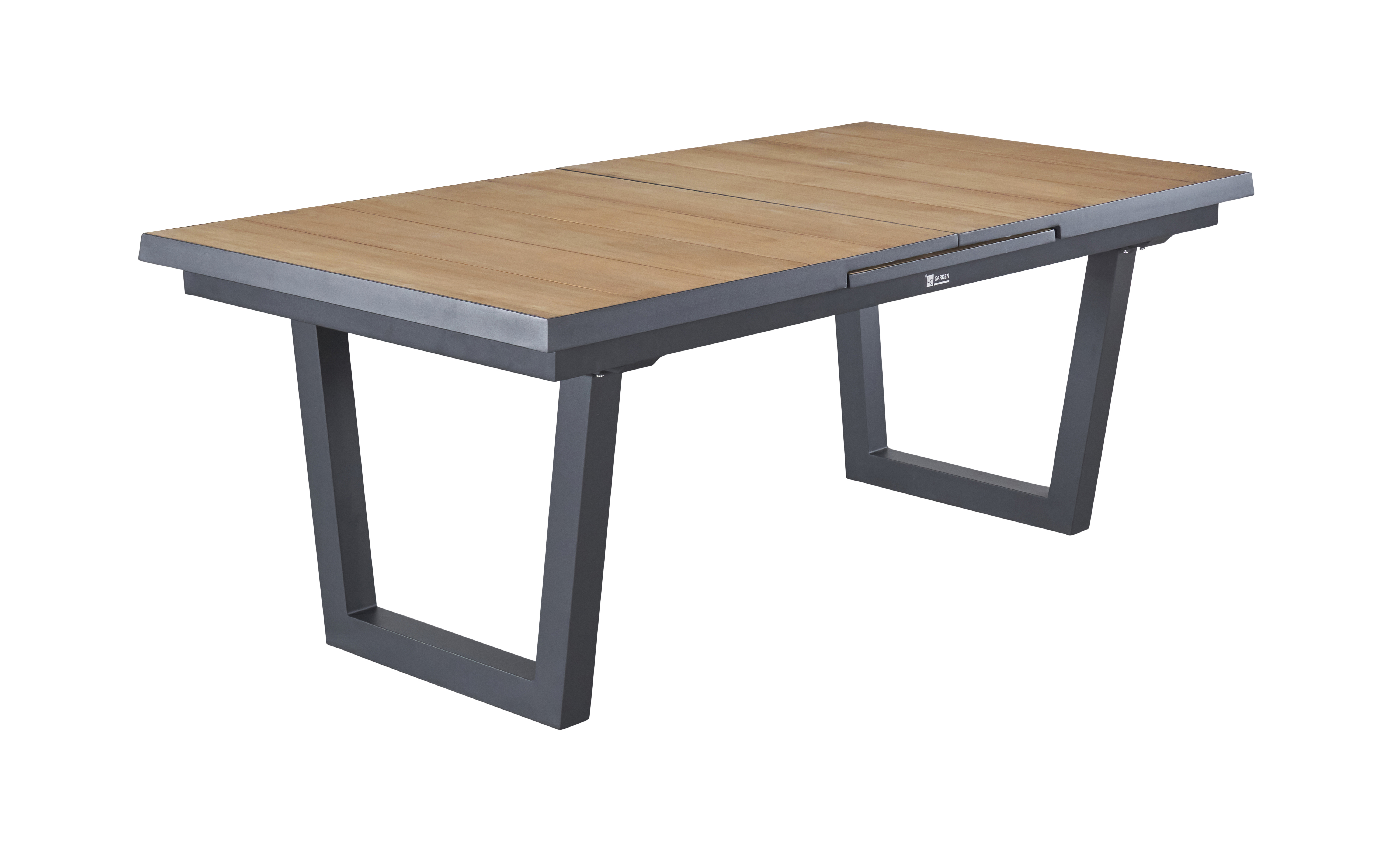 Tisch, Esstisch, 200 (260)x100, Anthrazit - Kumaso