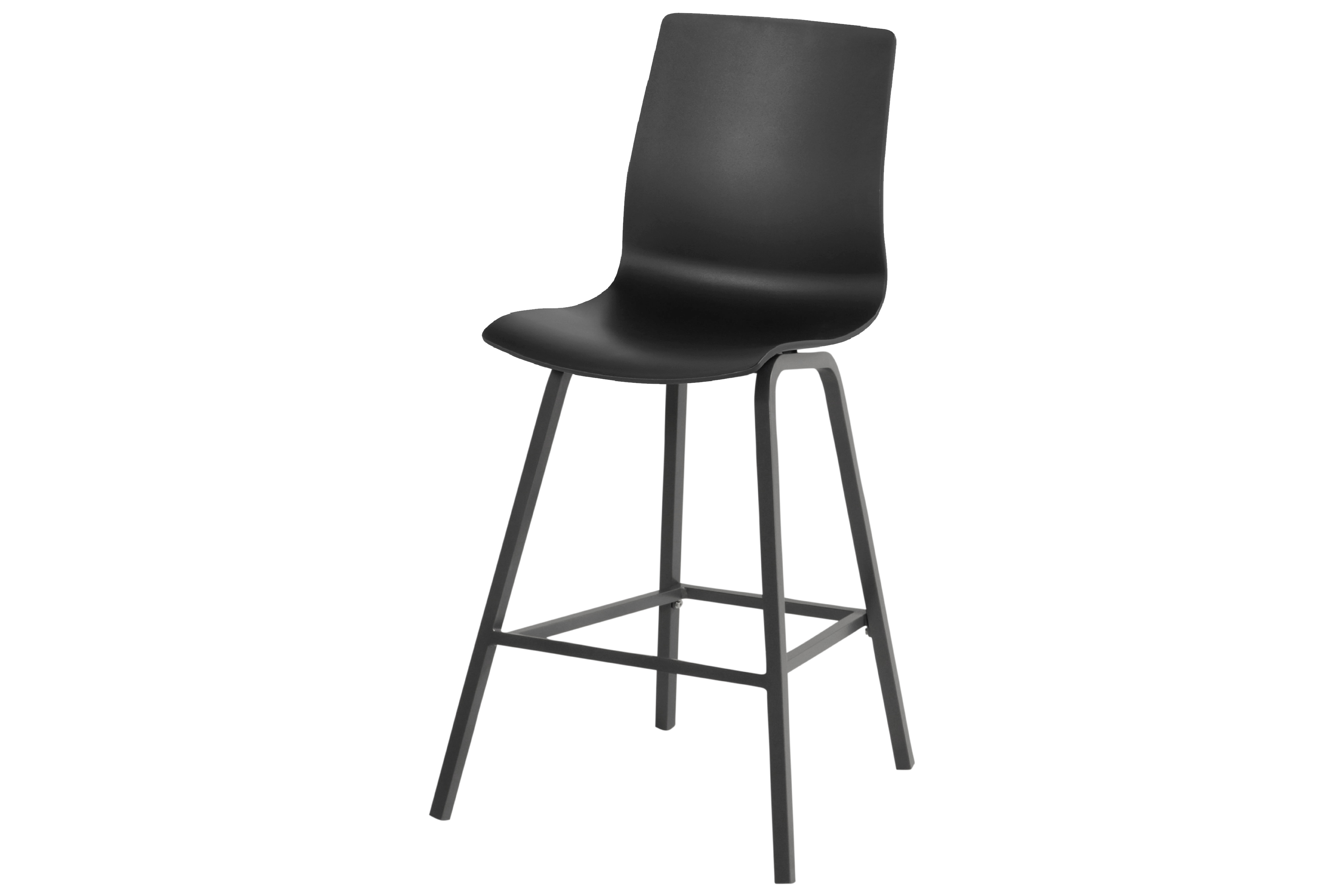 Barstuhl, Sitzschale anthrazit, Outdoor - SOPHIE