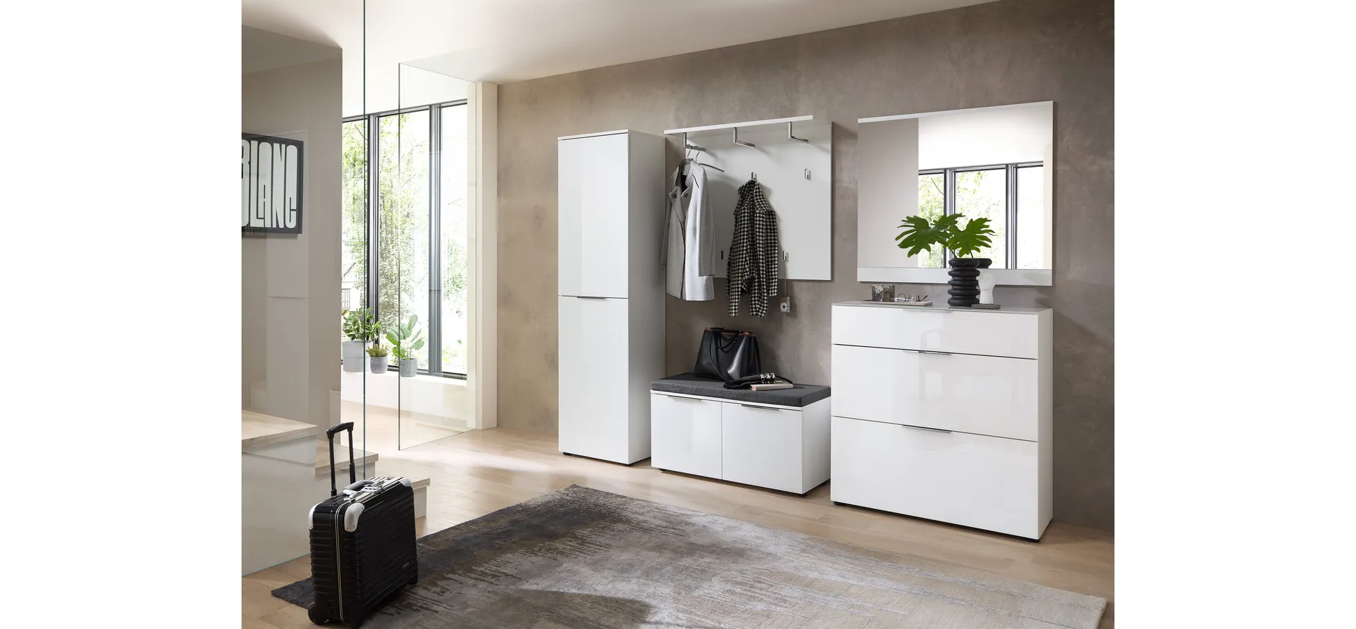 Schuhschrank, weiß - Ilaria