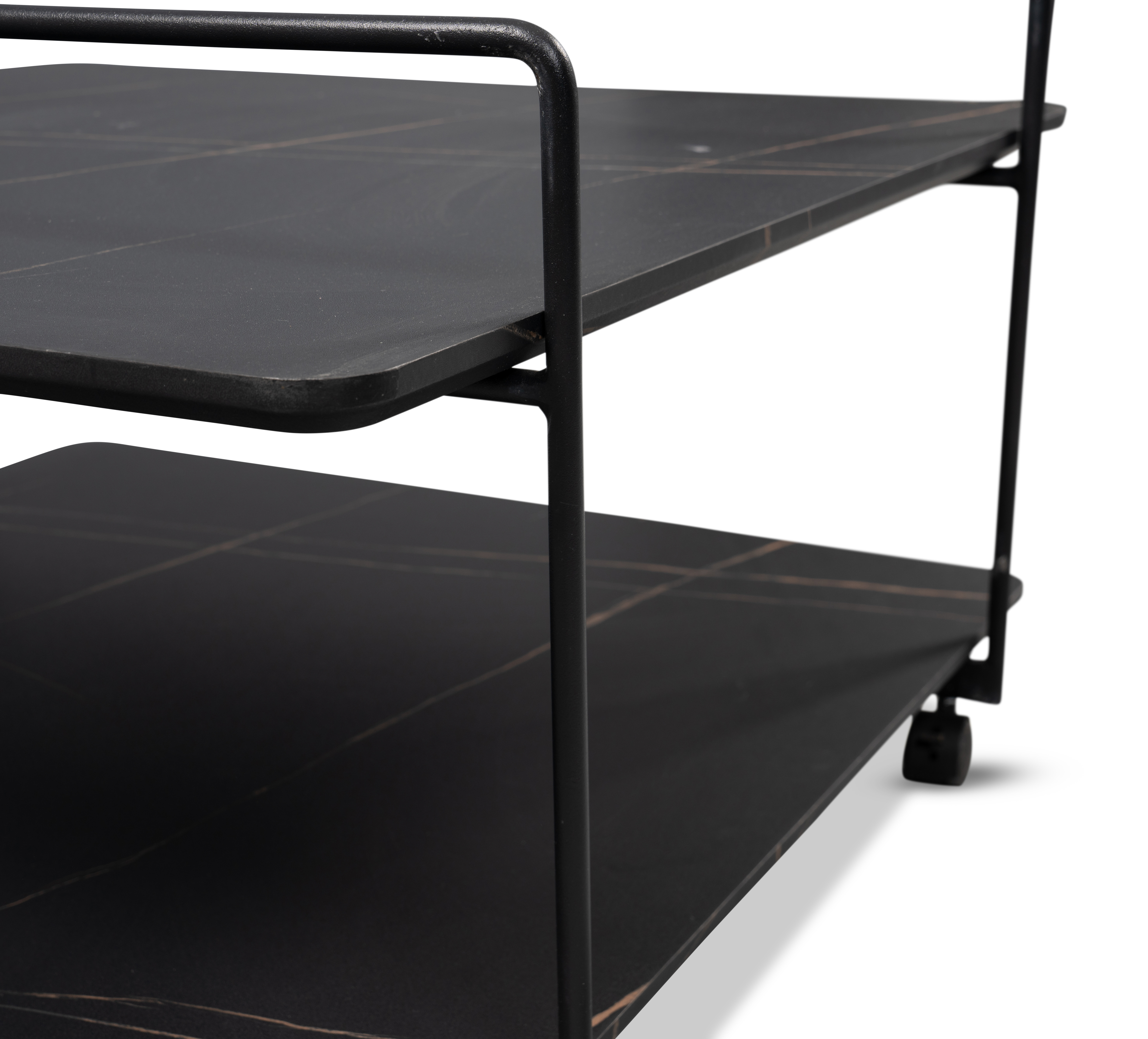 Couchtisch, MDF Marmoroptik, 80 cm breit - Mieke