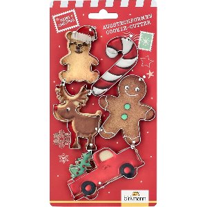 Ausstecherset Dear Santa - 5 Ausstecher aus Edelstahl