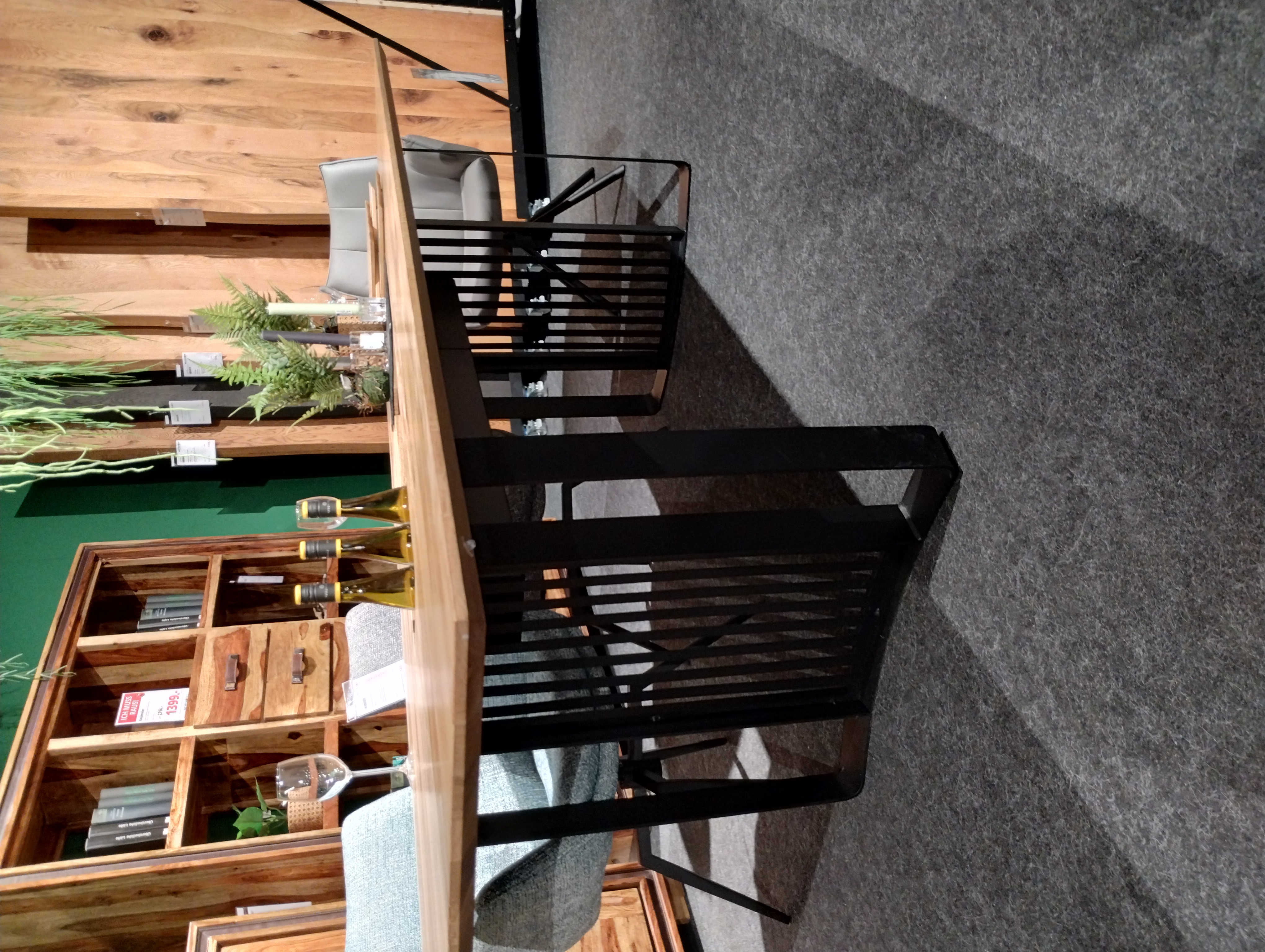 Esstisch, Gestell metall schwarz  - MyStyle 4001