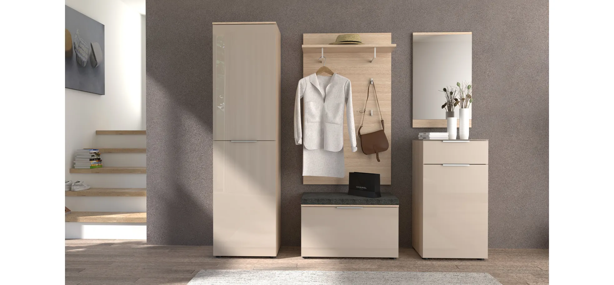 Garderobenbank, Riva Eiche - Ilaria