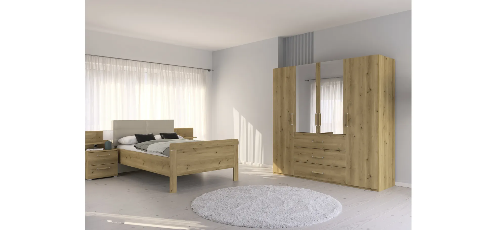 Nachttisch, Asteiche - LS25 Sortino