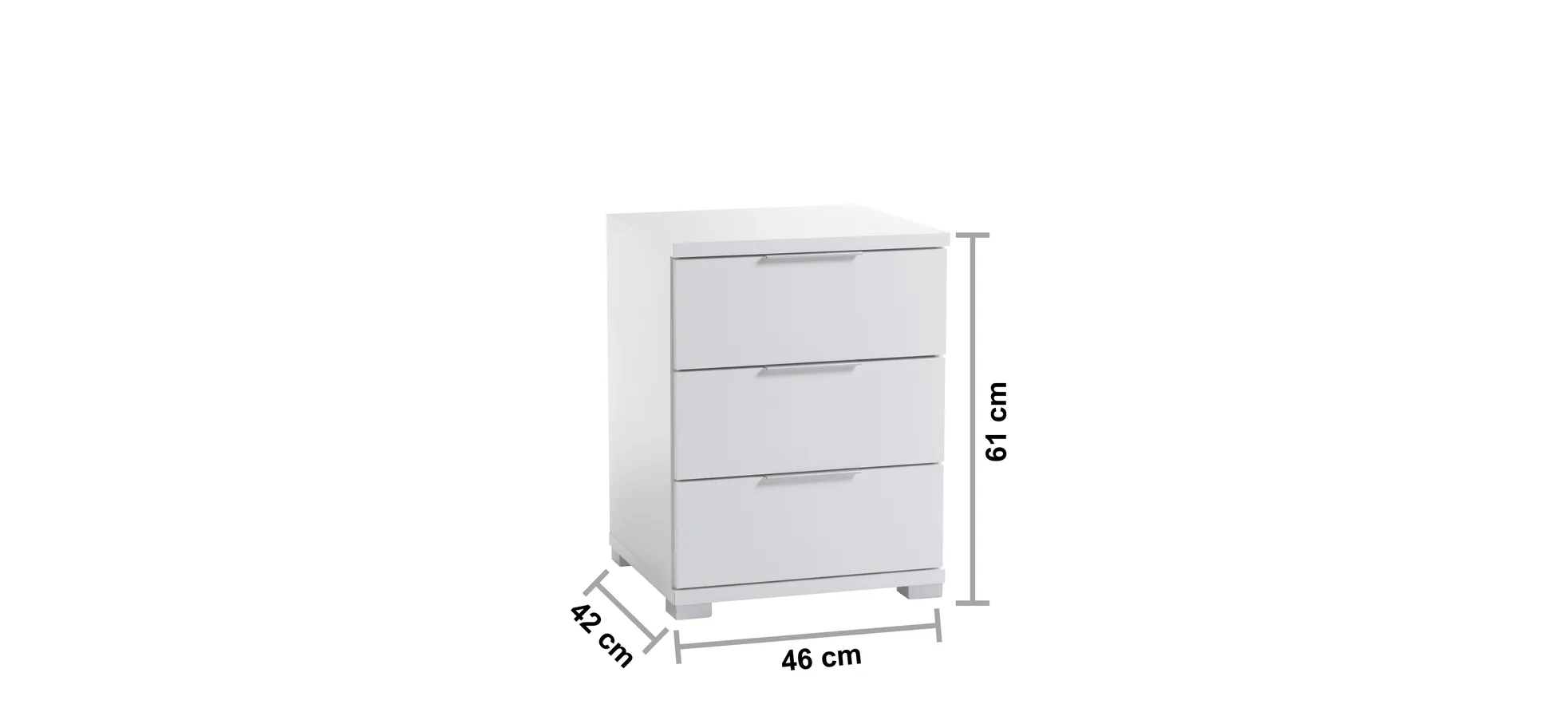 Nachtkommode, Weiß - MyStyle 3057