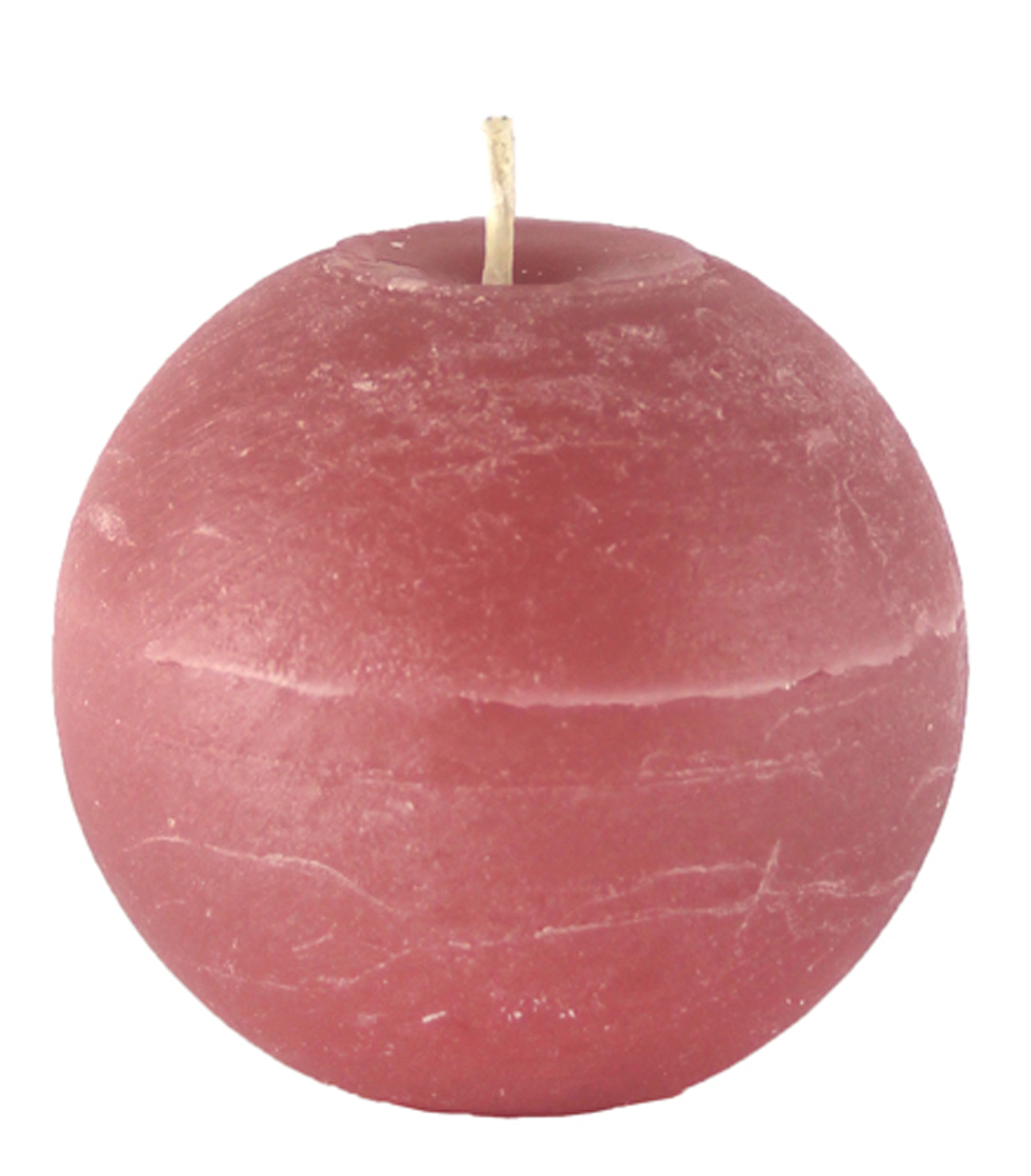 Kugelkerze Rustik - altrosa 8cm Ø