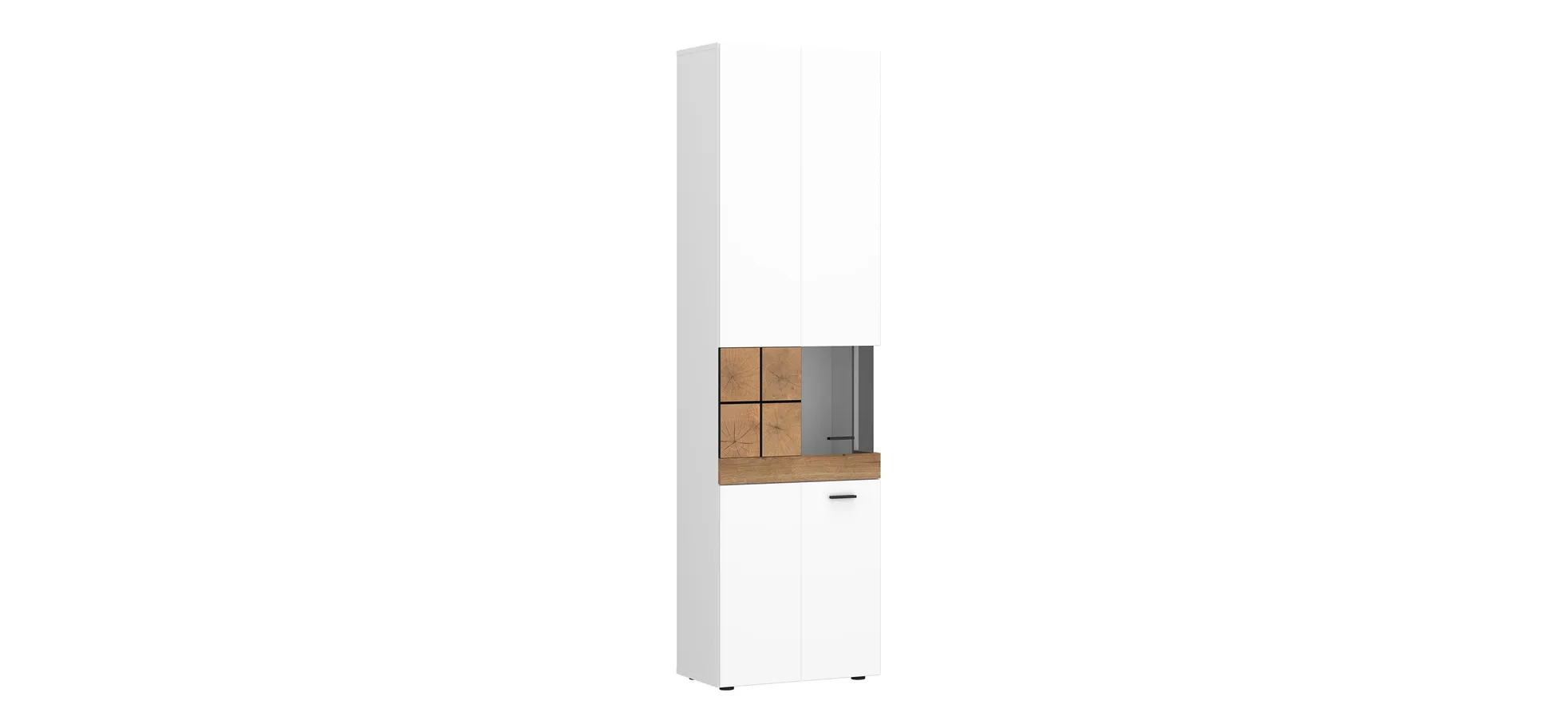 Vitrine, Eiche, Alpinweiß - MyStyle 1019