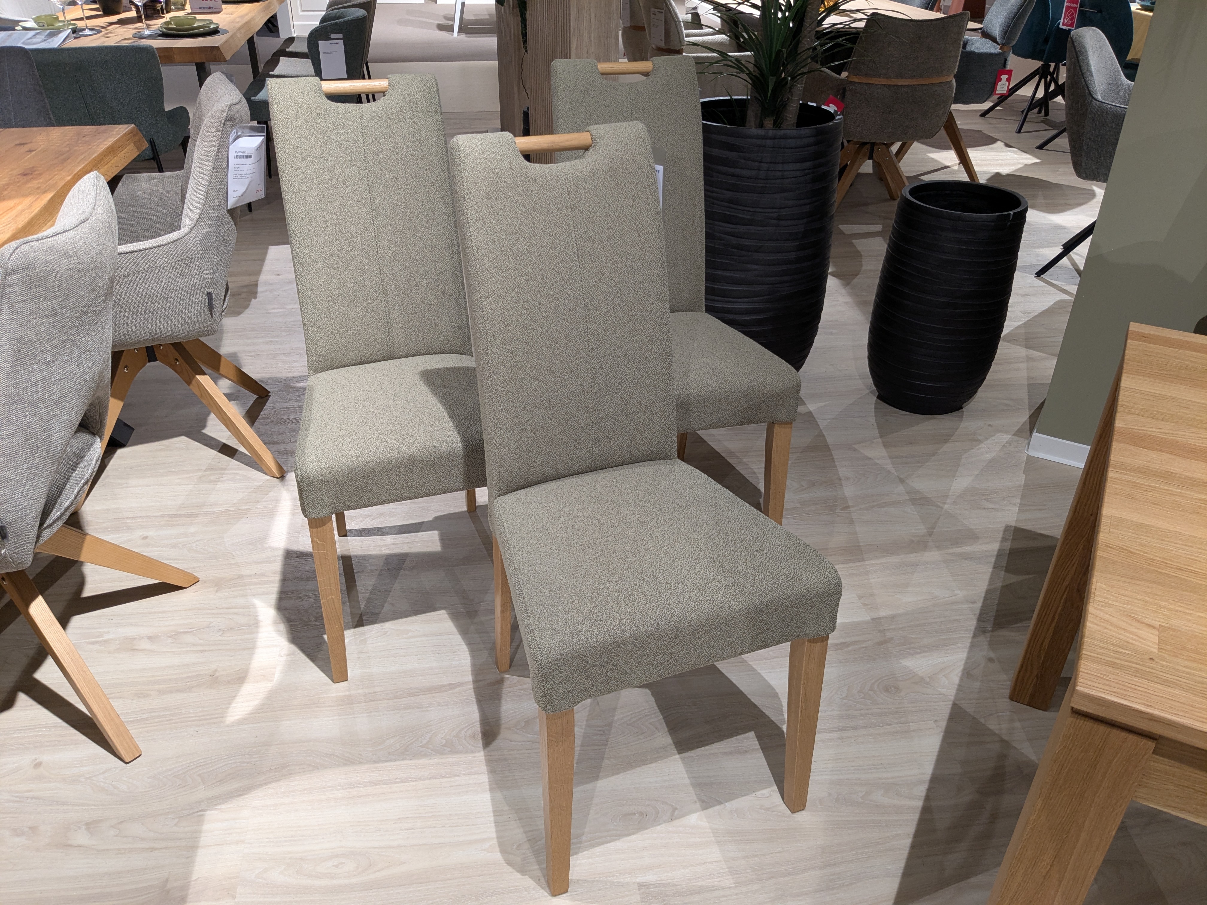Stuhlsatz, 3-er Set, taupe green - Sitting Together _ S