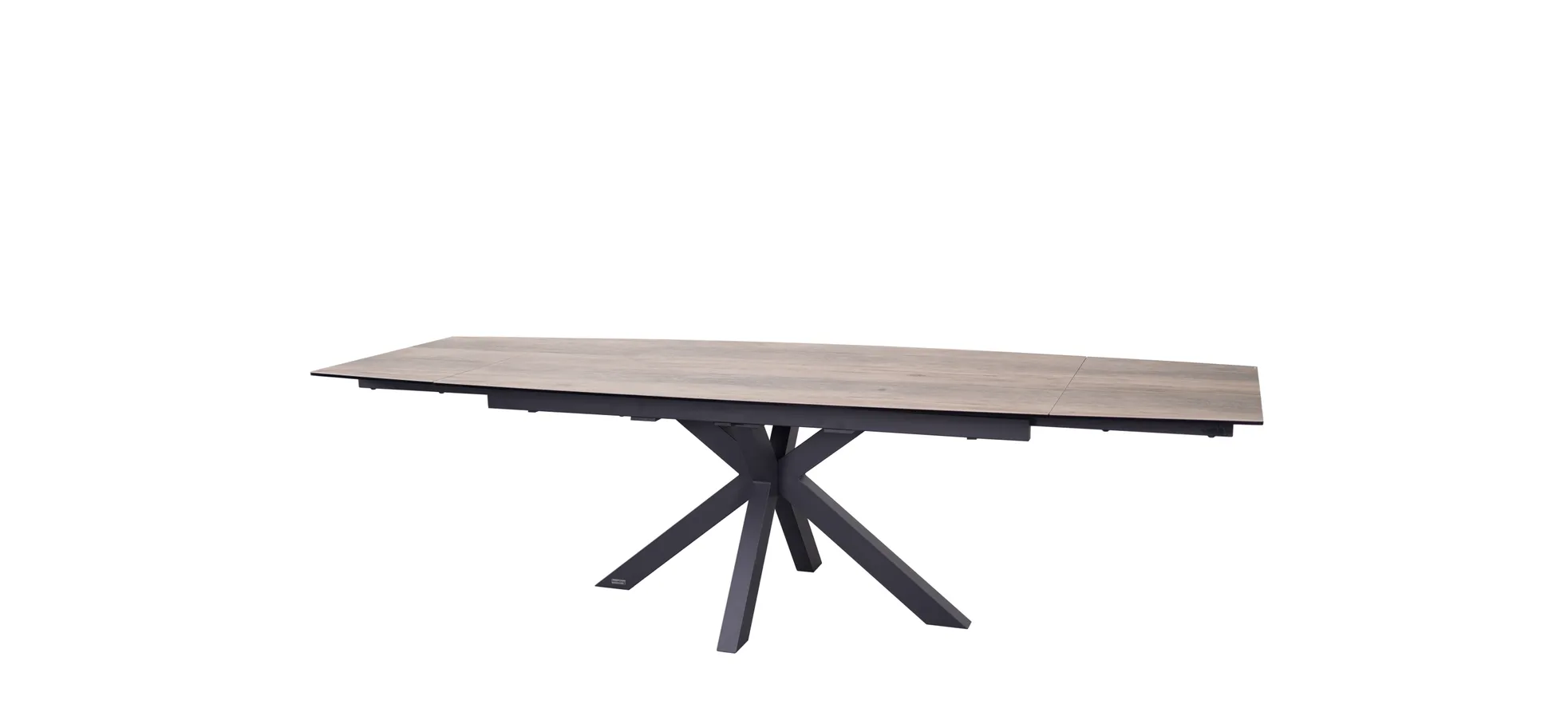 Esstisch, ausziehbar, Glaskeramik hellbraun - Melania