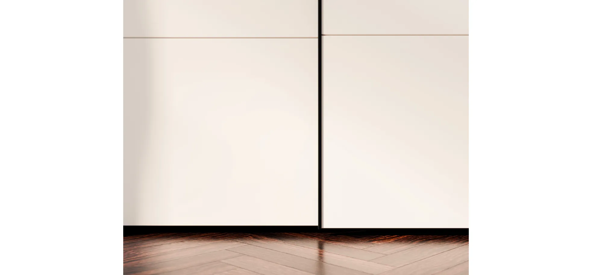 Schwebe-/Drehtürenschrank, Dekor sand - Fahda