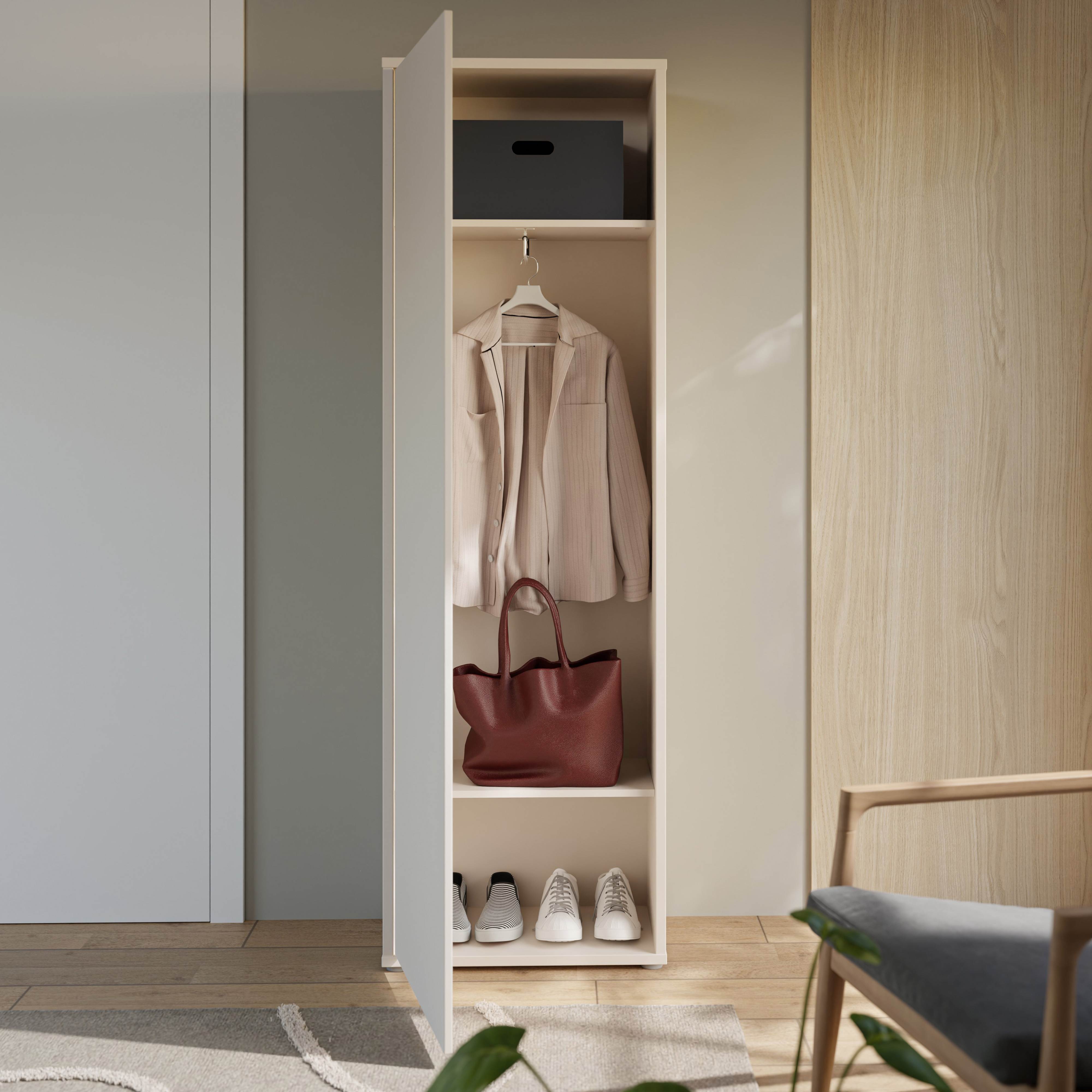 Garderobenschrank, Dekor sand - Faid
