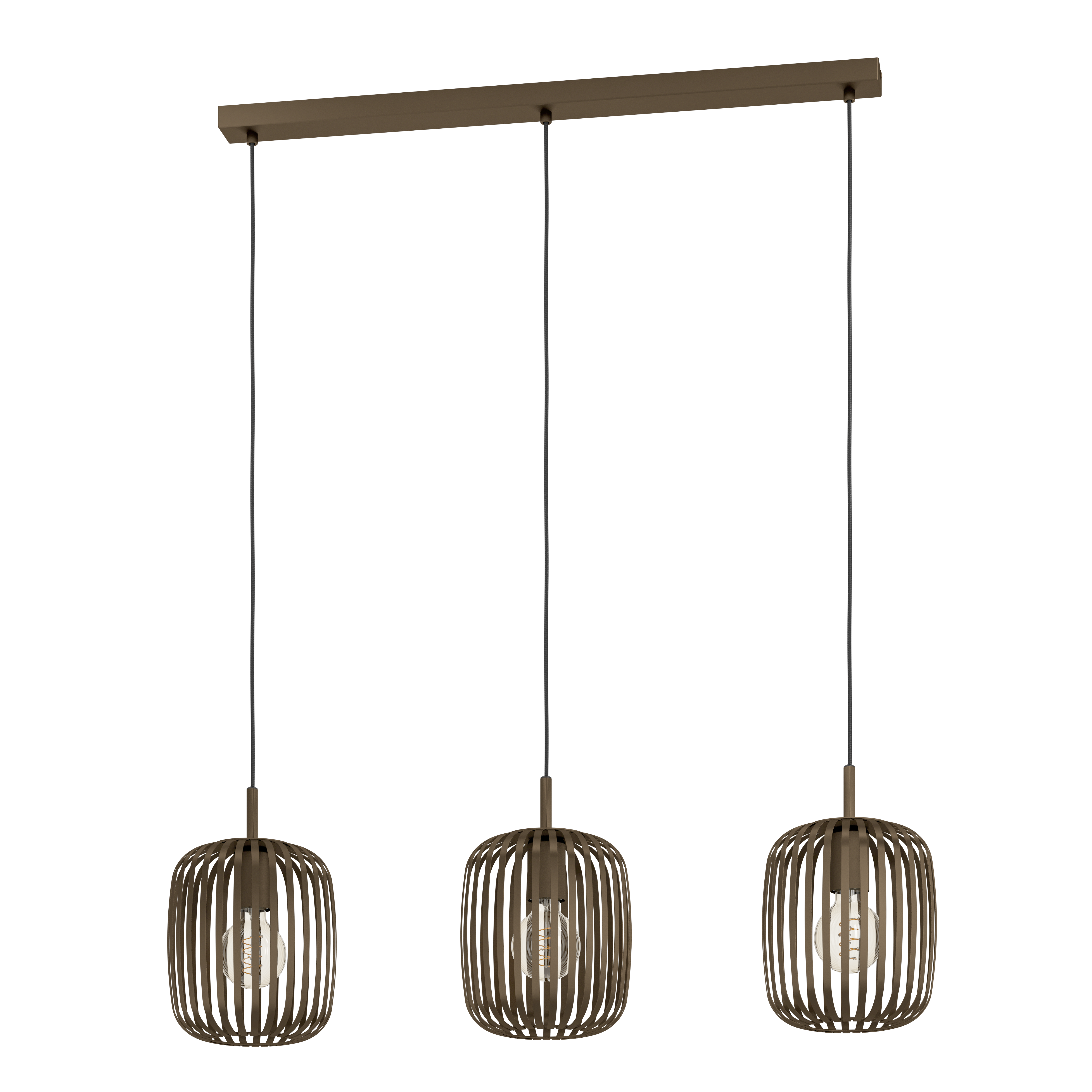 Pendelleuchte Romazzina - 3 flg., bronze
