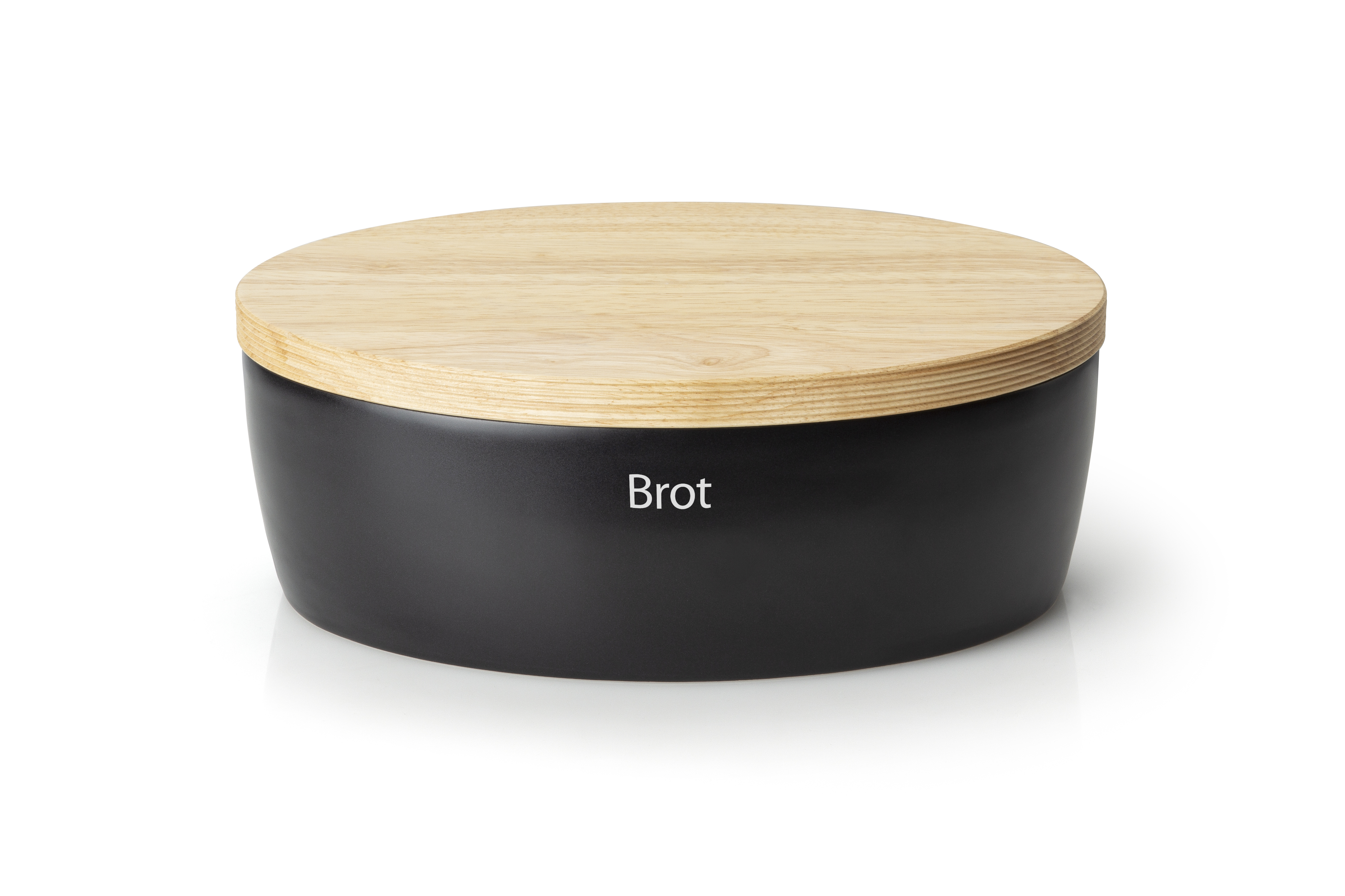 Brottopf Keramik oval schwarz - 36x23x13,5cm