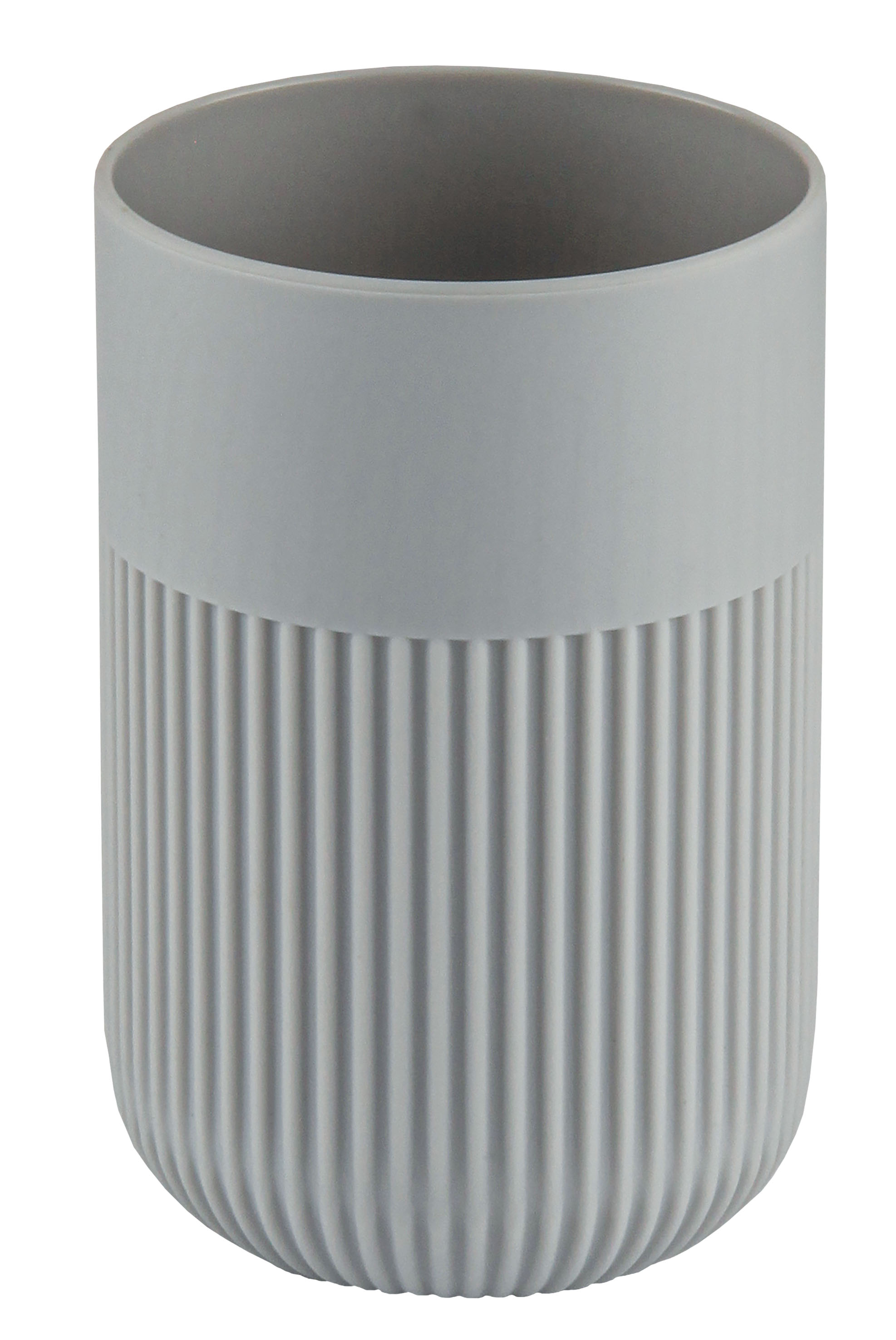 Zahnputzbecher, Scout, Silbergrau - ABS gummiert