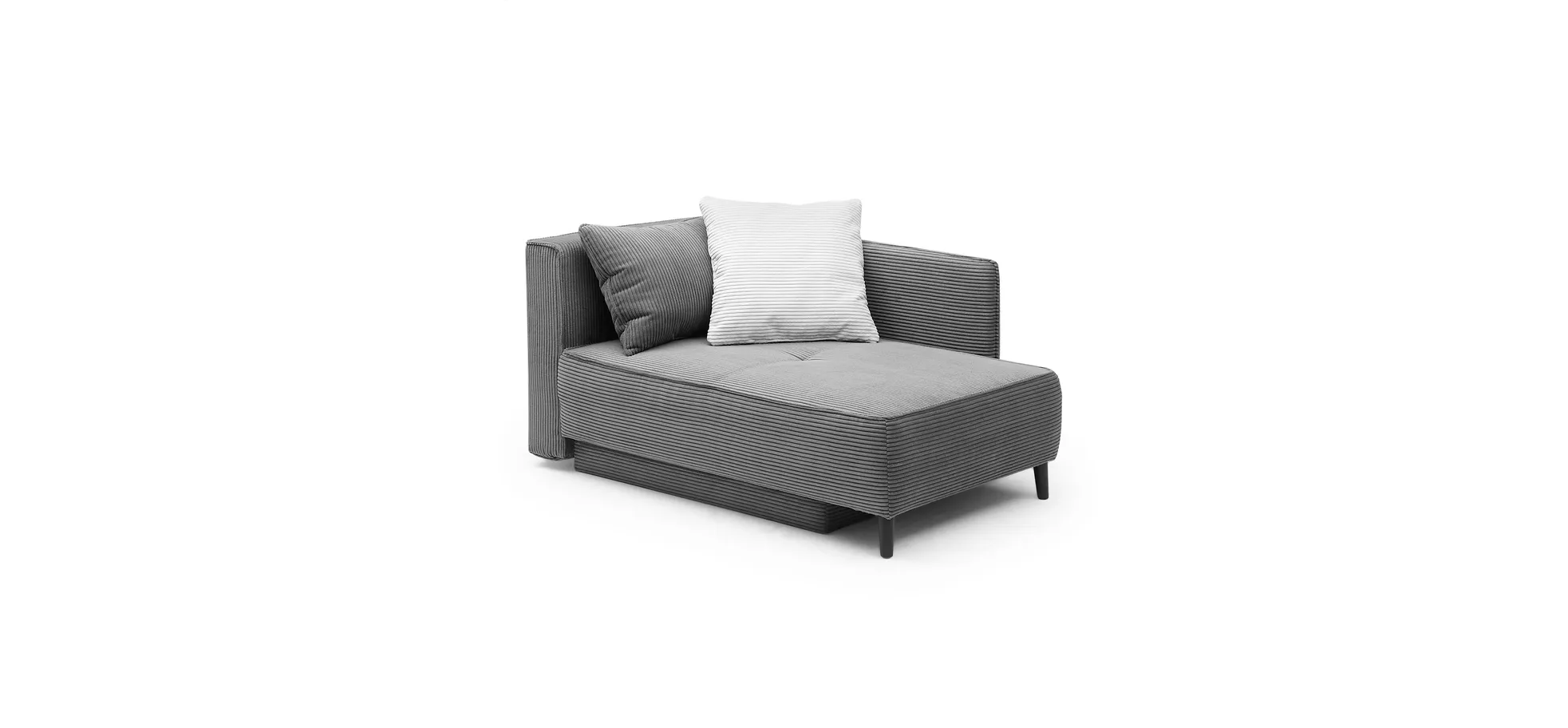 Sofa, Recamiere, Querschläfer mit Stauraum - Jadyn