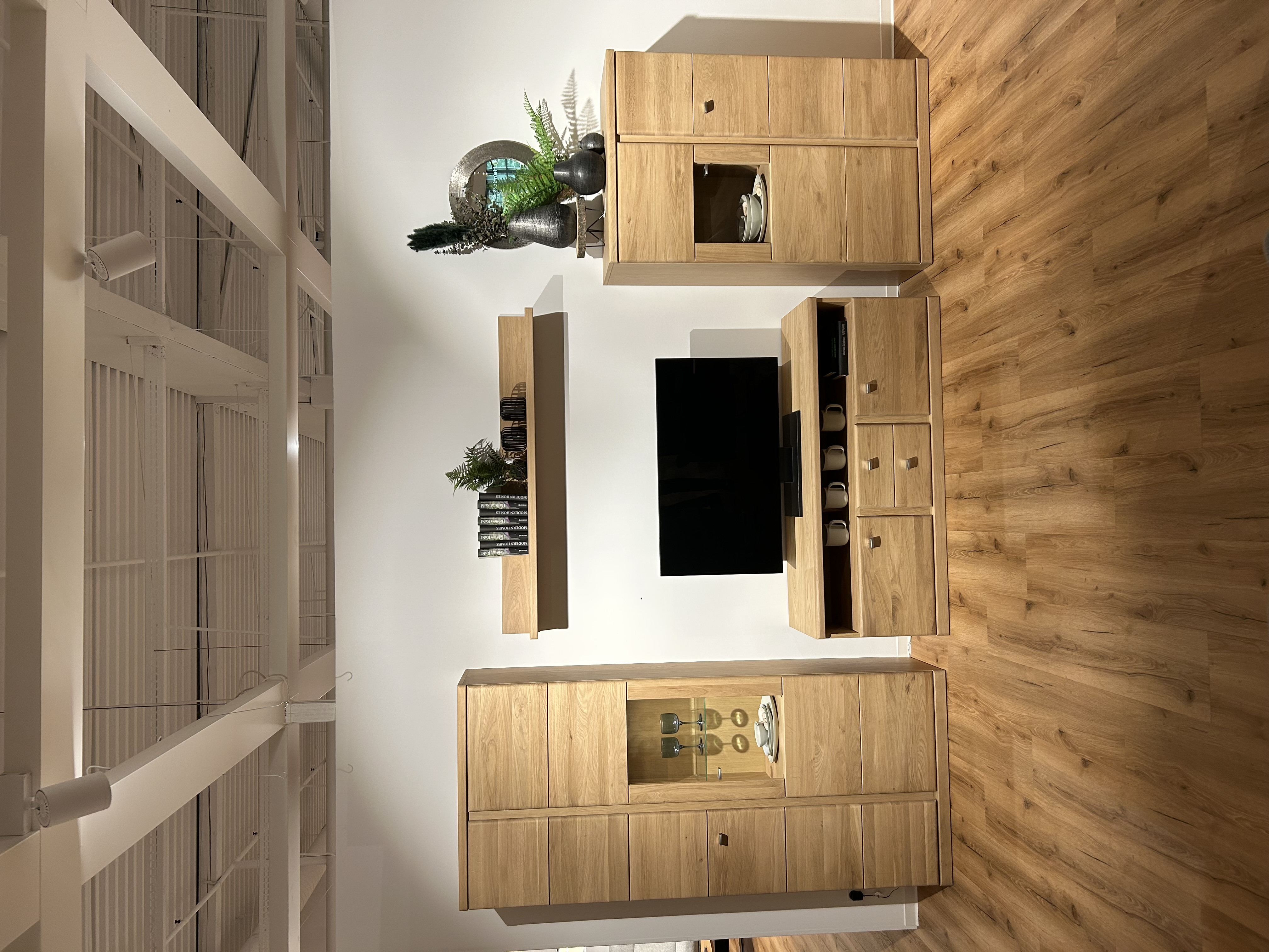 Anbauwand, Wildeiche bianco geölt - LS 884016