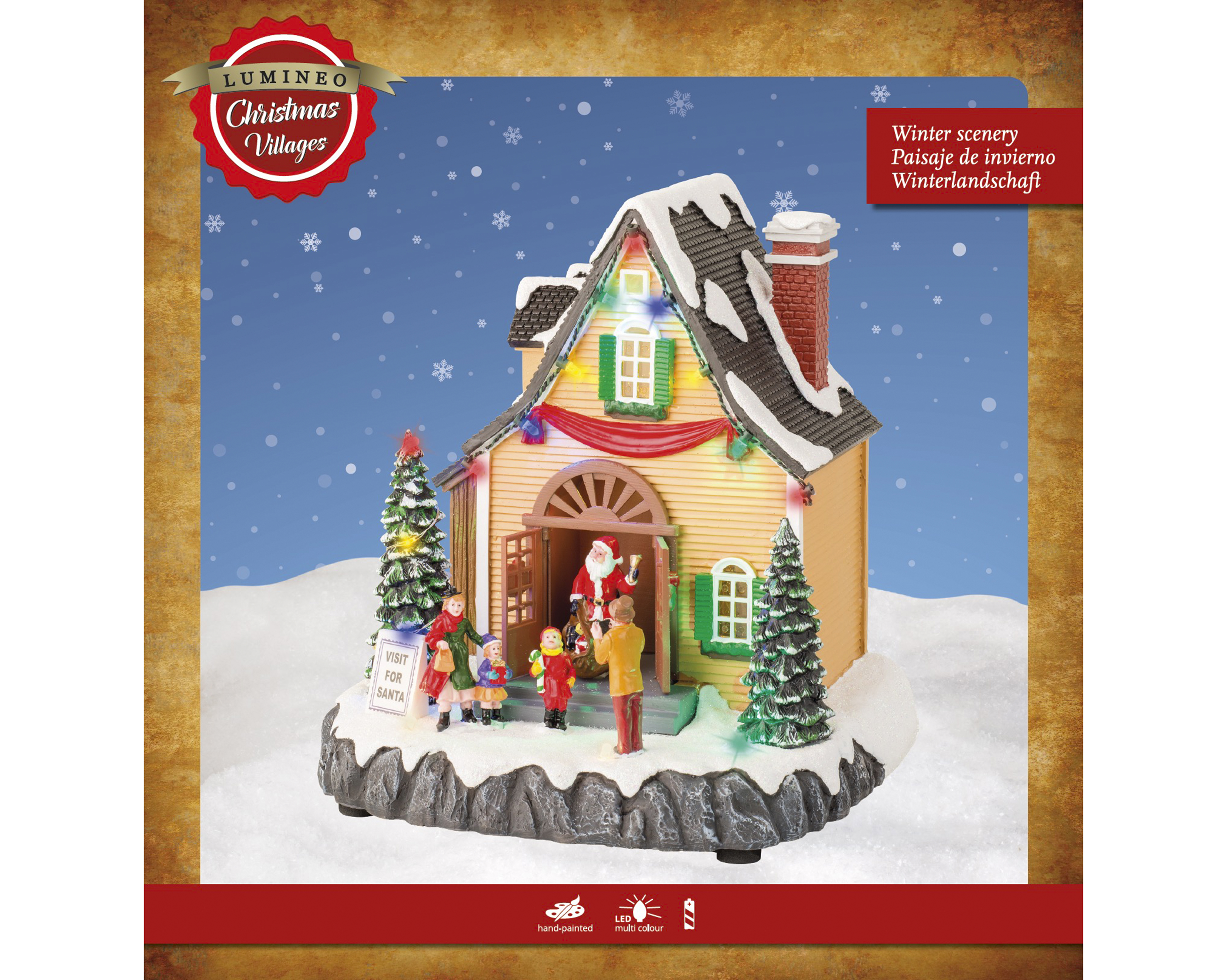 LED Szene - Farben/bunt, Polyresin, L19-W18-H21.5cm-23L