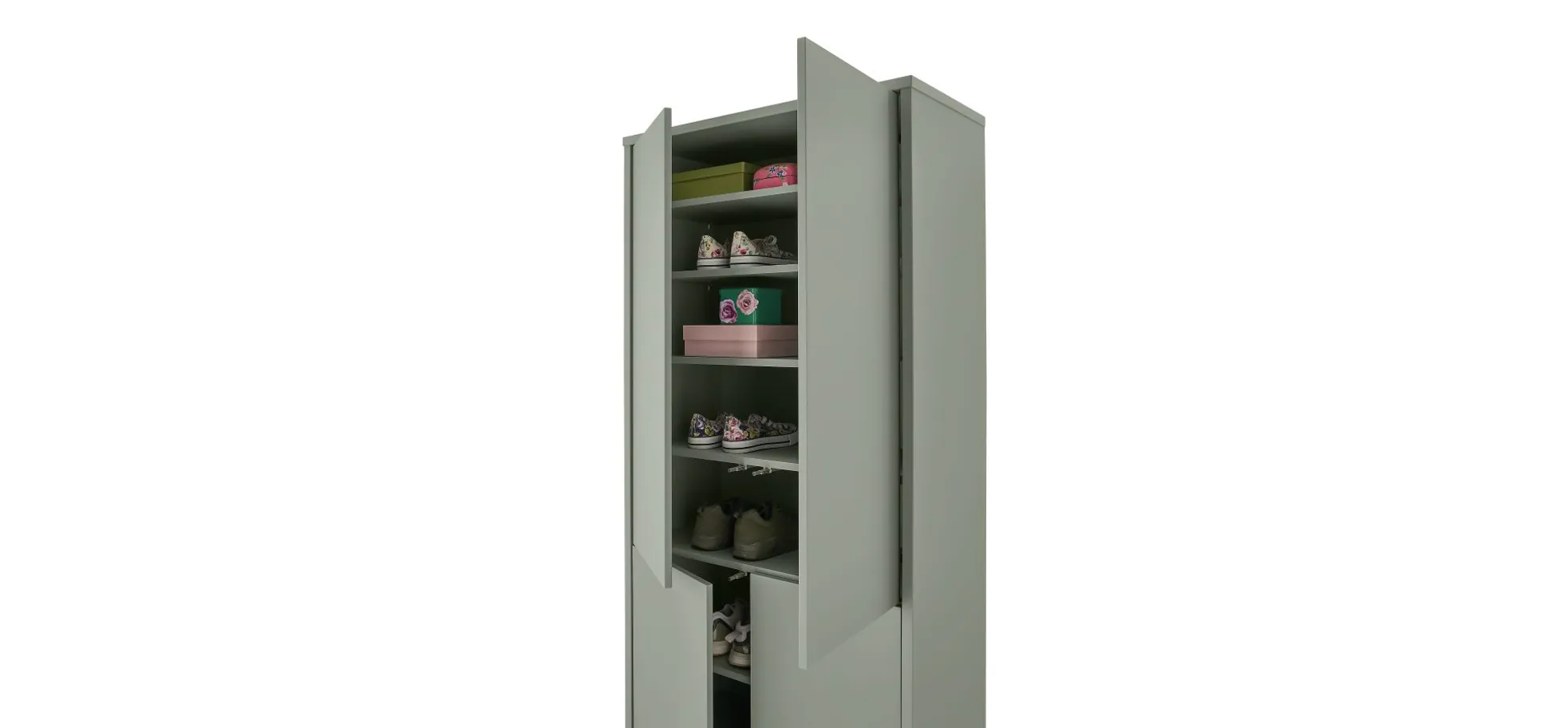 Schuhschrank, graugrün - Faid