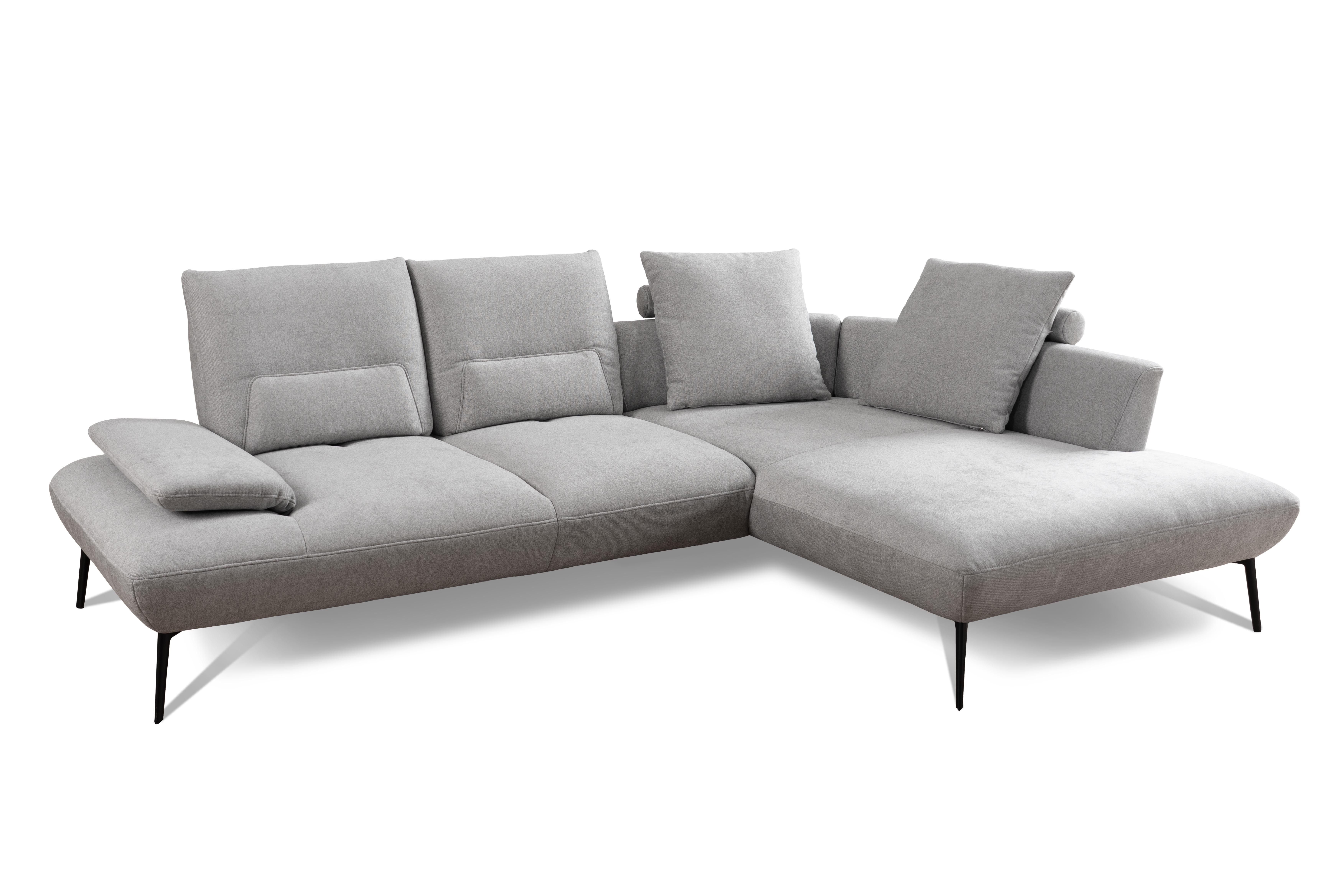 Polstergarnitur, Stoff Flora clean silver - LS26 Coela 