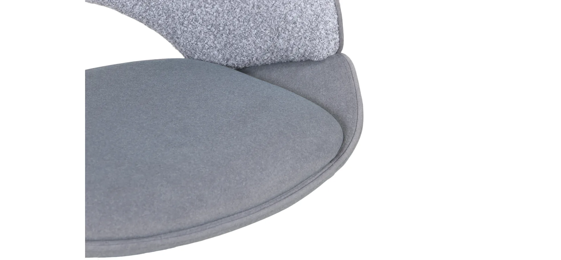 Vierfußstuhl, grau - Meriem