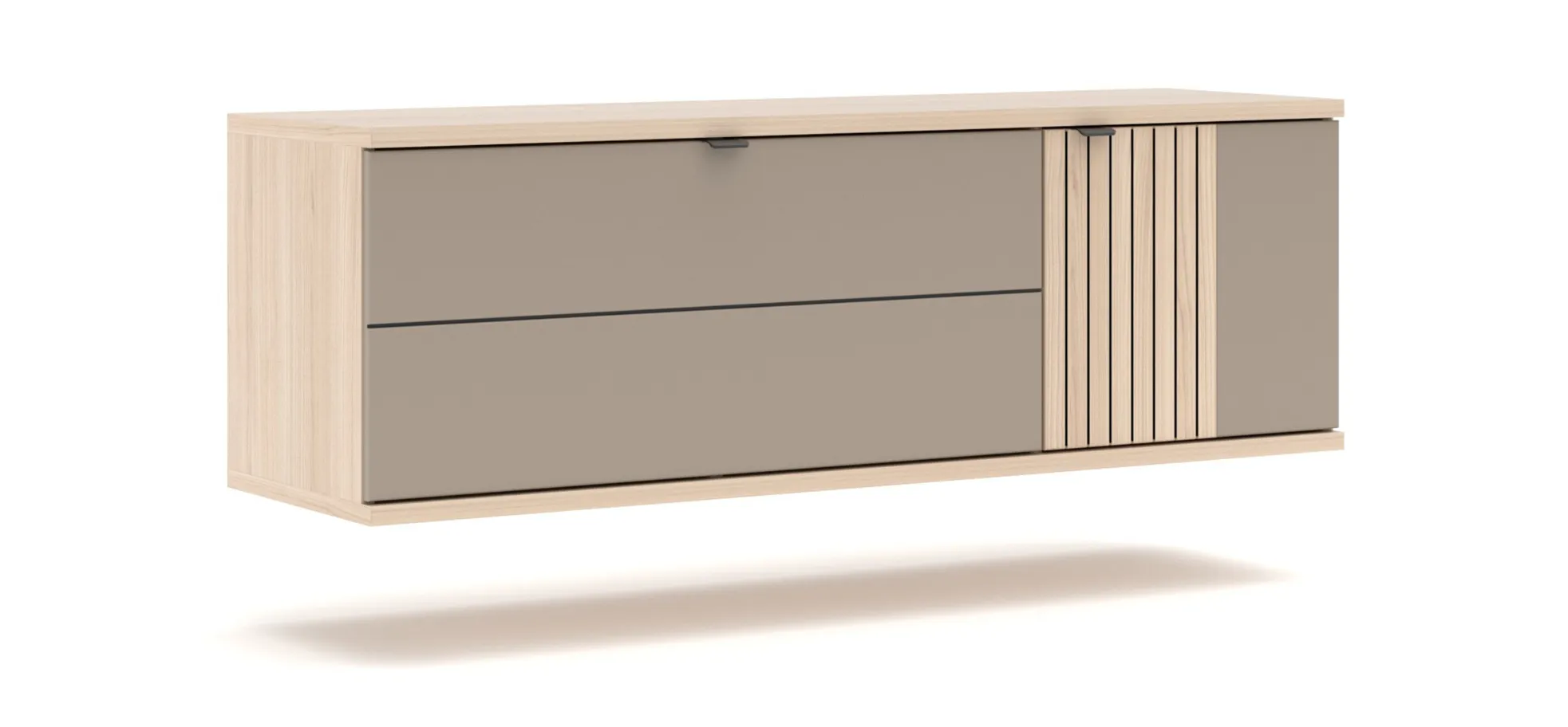 Hängeschuhschrank, Riva Eiche Nachbildung - Ilian