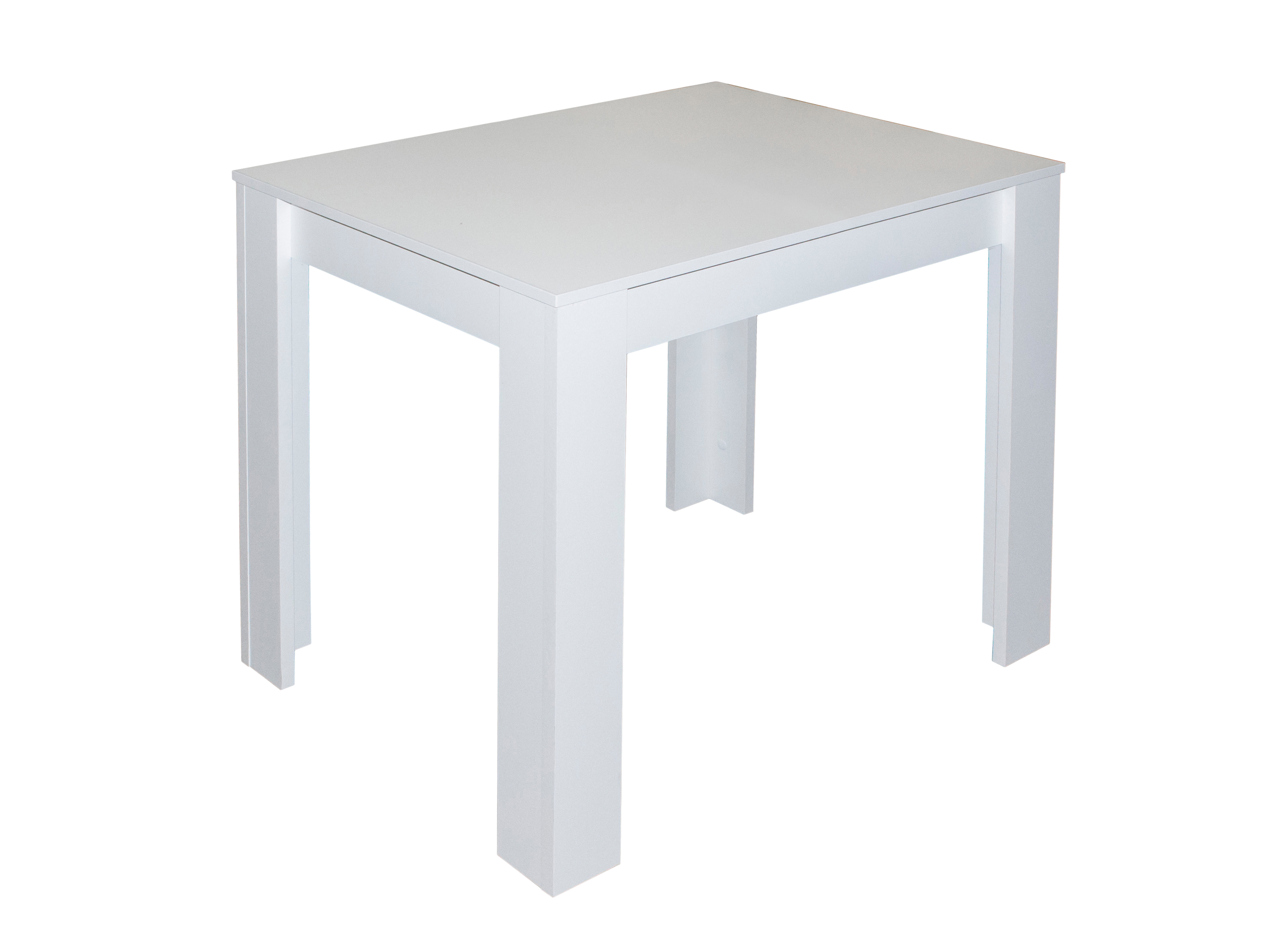 Esstisch, weiß matt Dekor, 80x60 cm - MyStyle 4045