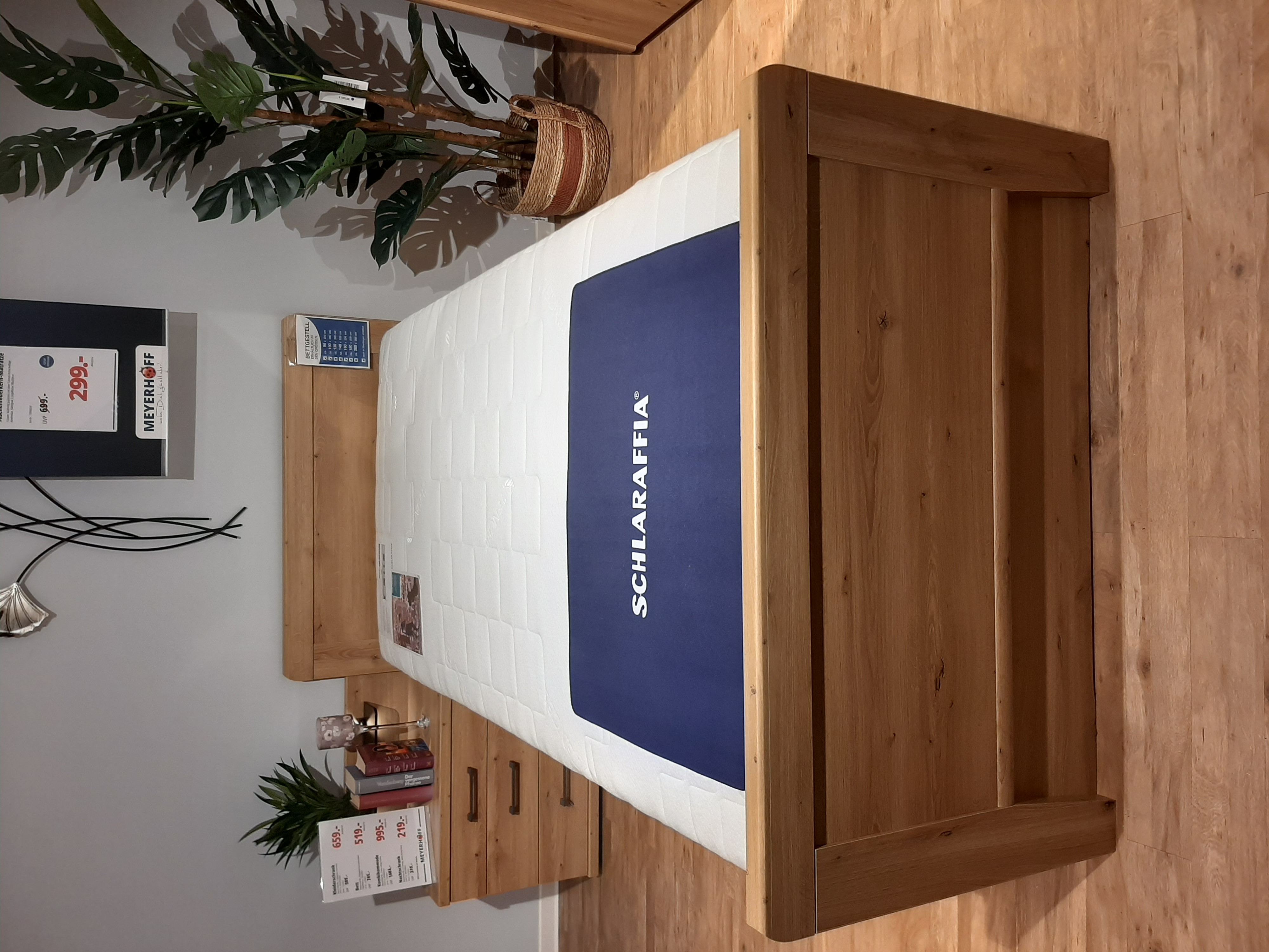 Bett, Eiche Nachbildung - KS23 Linares