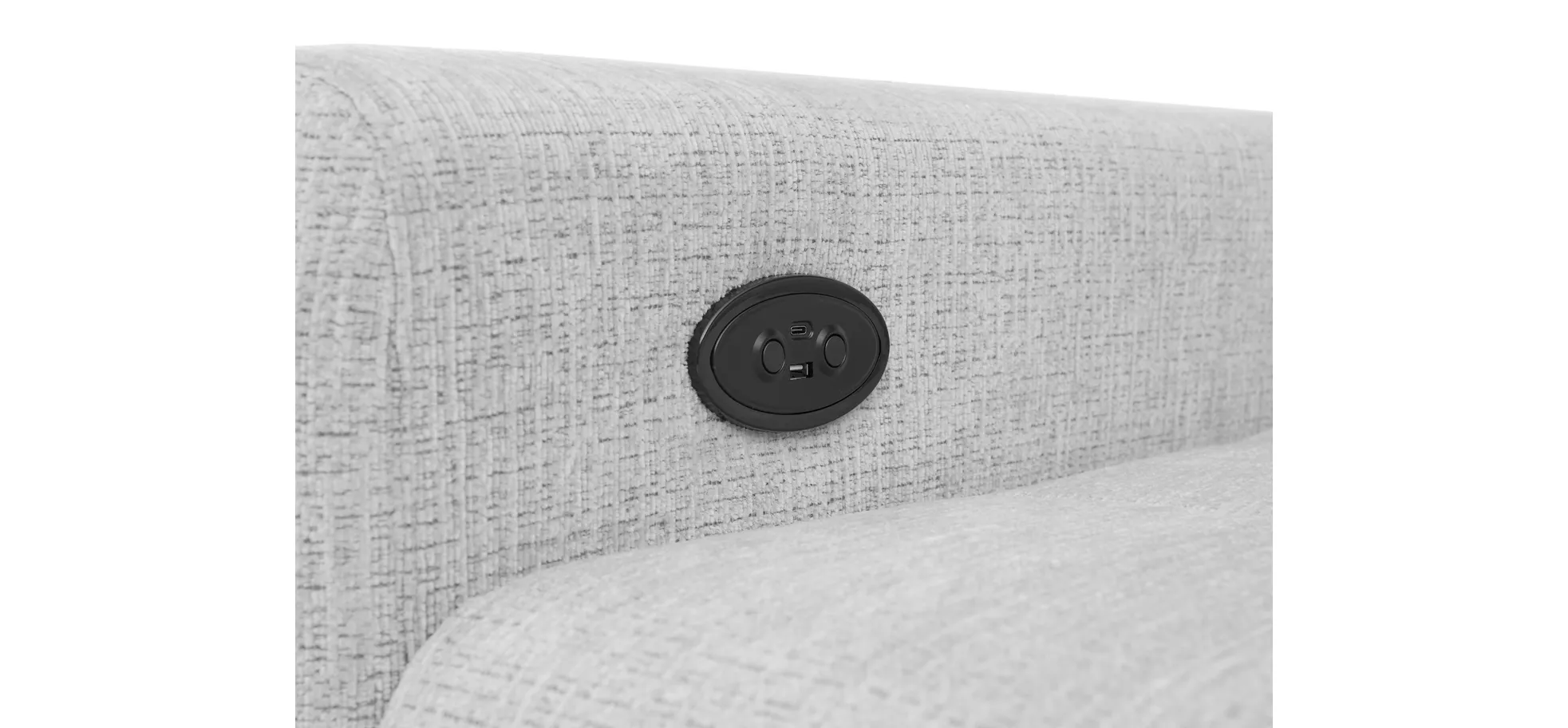 Ecksofa, light grey - Elty