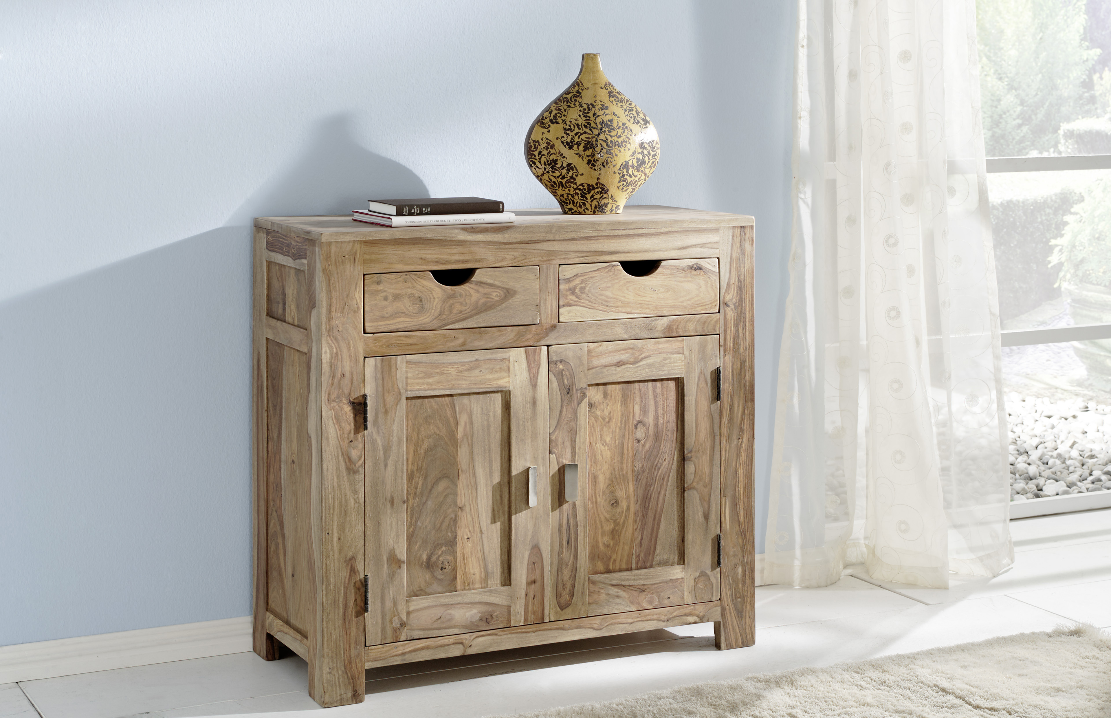 Barschrank, Holz Shisham natur - YOGA