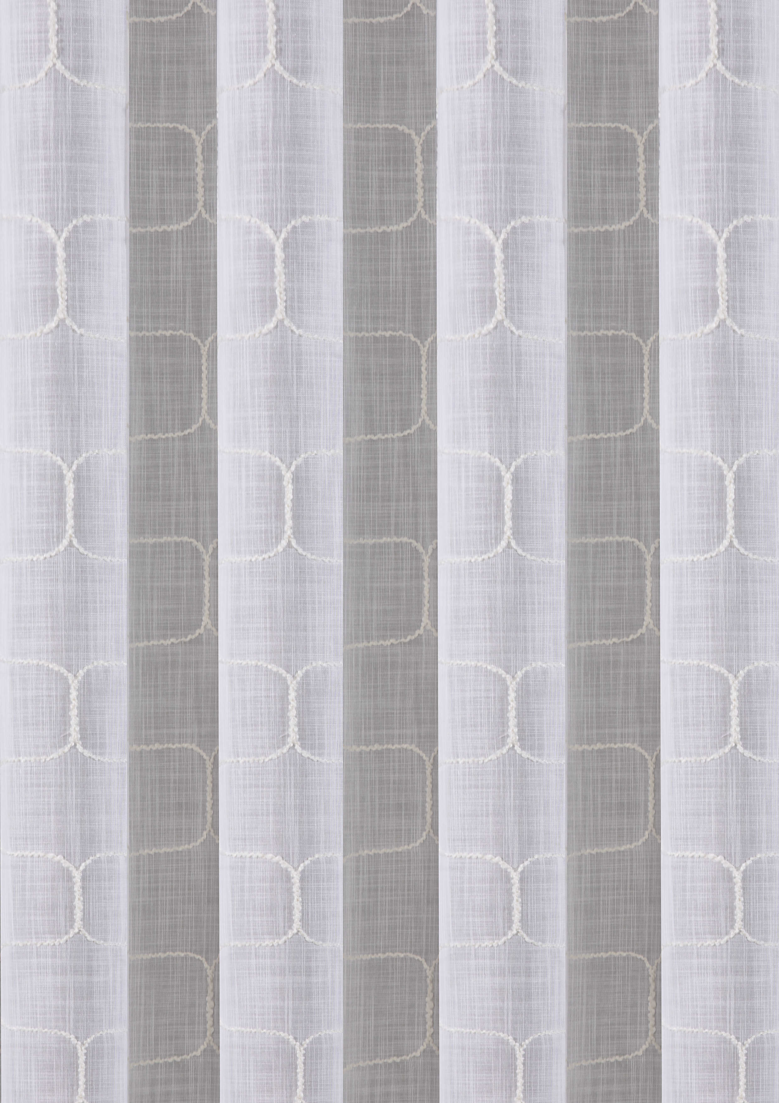 Schlaufenbandschal Retro-Design - 140x245cm, 100% polyester, natur