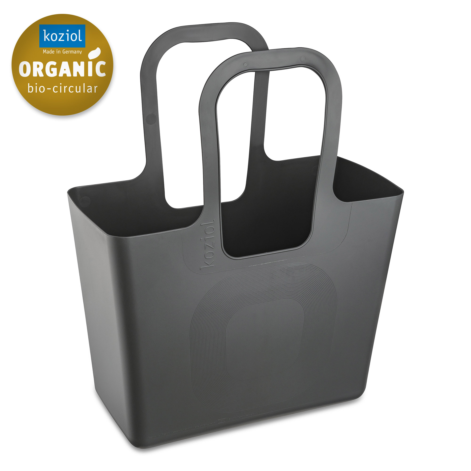 Tasche, 21,5x44x54cm, nature ash grey - geräumig, stabil, 100% CO2-neutral