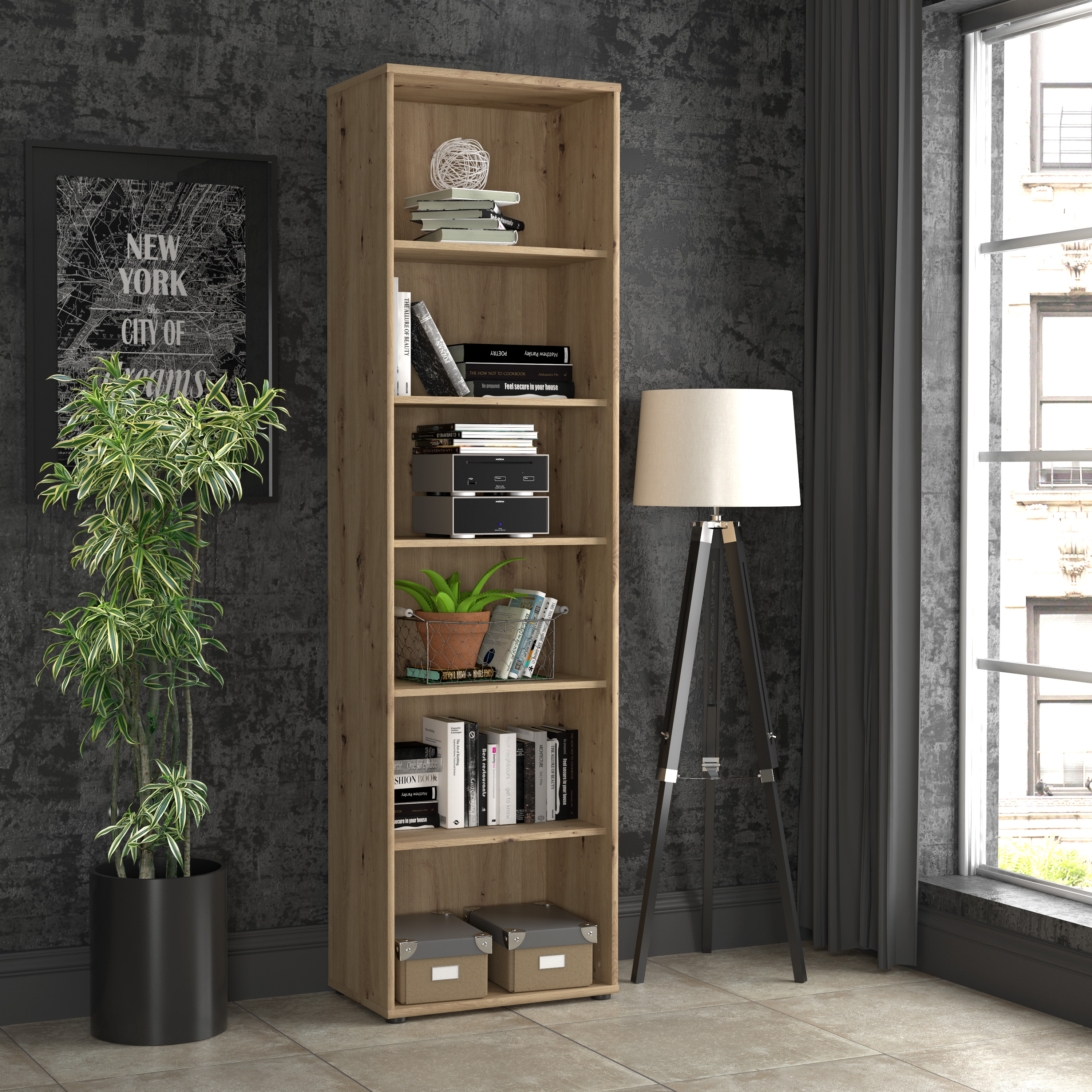 Regal, Artisan Eiche  - Faik
