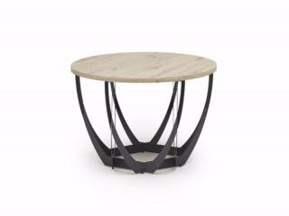 Couchtisch, Dekor Artisaneiche, Ø 80 cm - Maylea