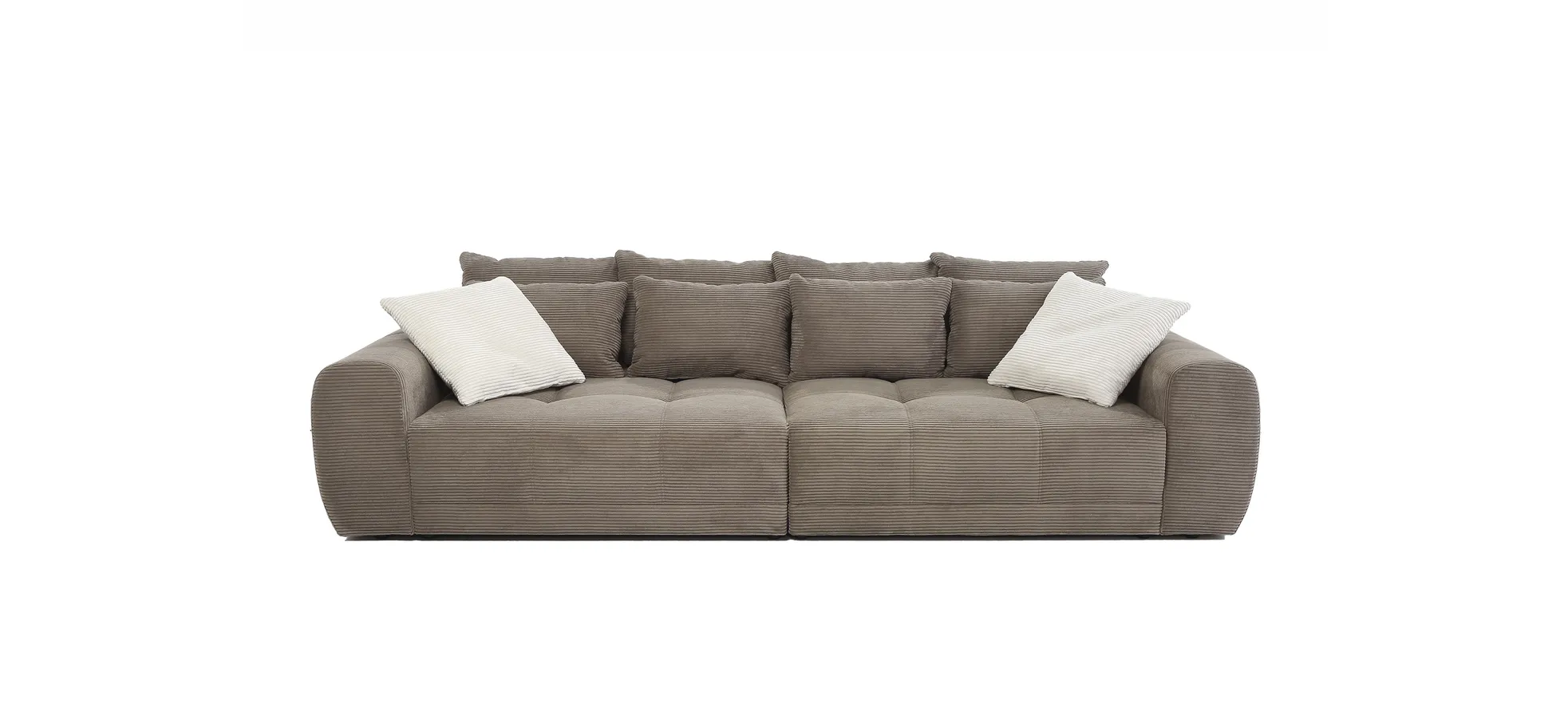 Mega-Sofa Janni,Federkernpolsterung - Federkernpolsterung, Inkl. 10 Kissen